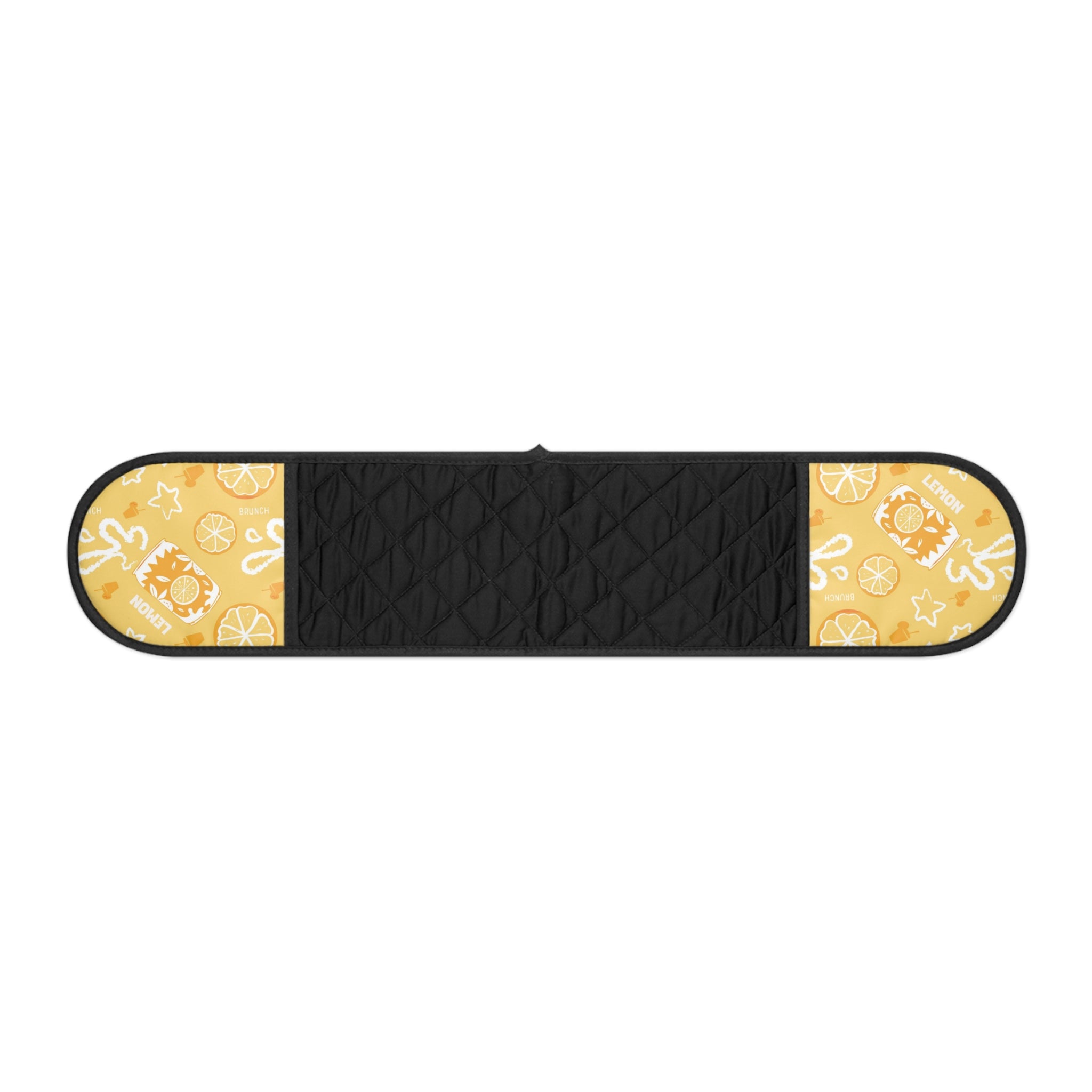 Lemon Brunch Fruit Yellow Oven Mitt Set - Yellow Aperol Inspired Design