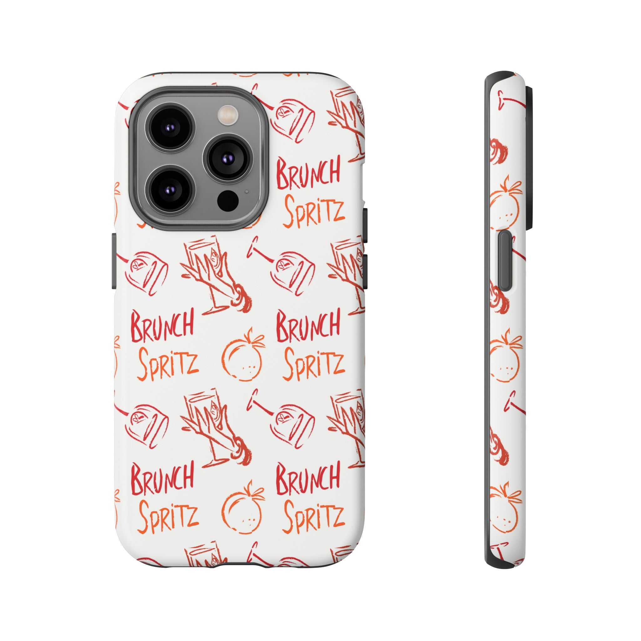 Brunch Spritz Phone Case — Red & Orange Aperol Inspired Design