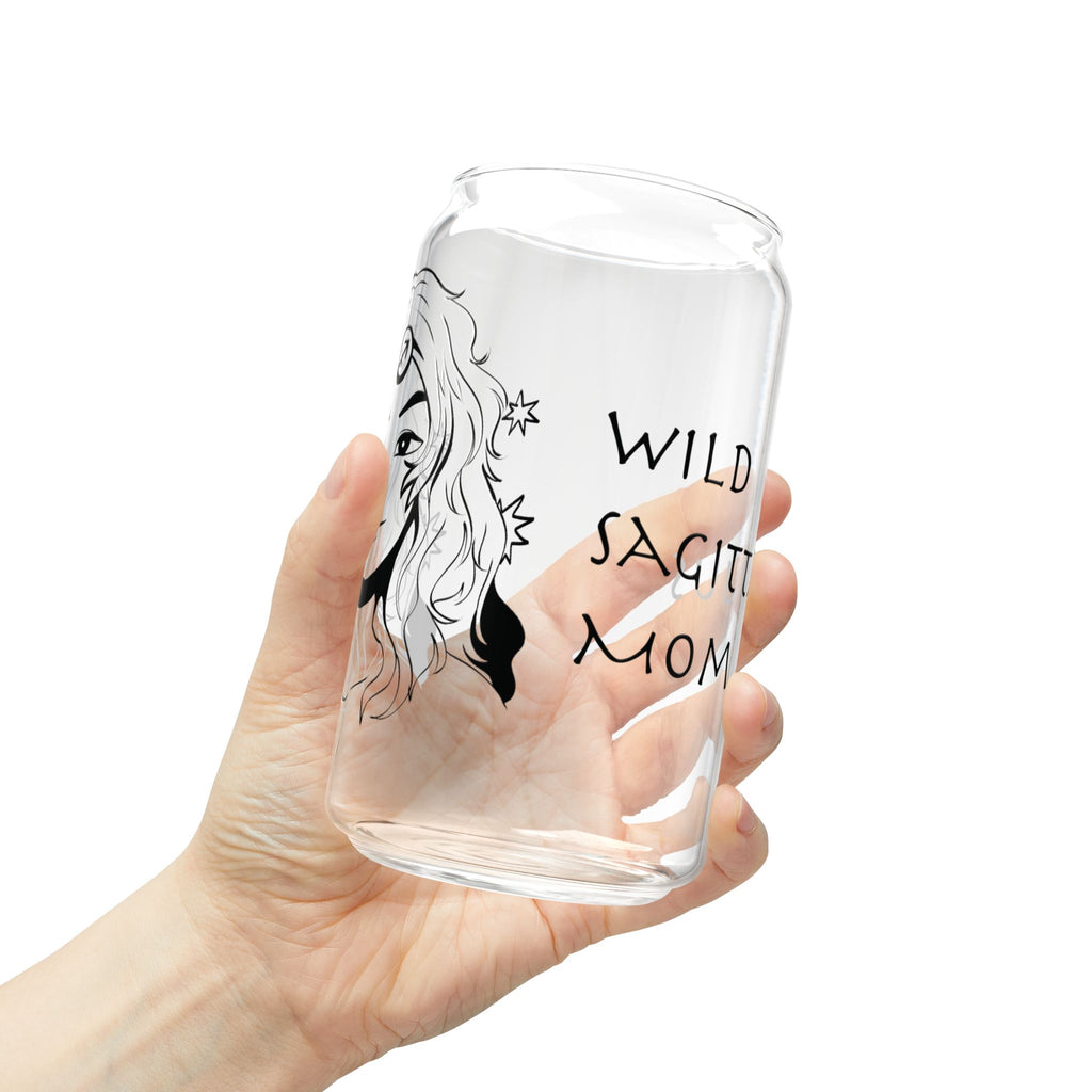 Sagittarius Mom Glass Cup – 16oz Zodiac Gift for Mom | Astrology Drinkware