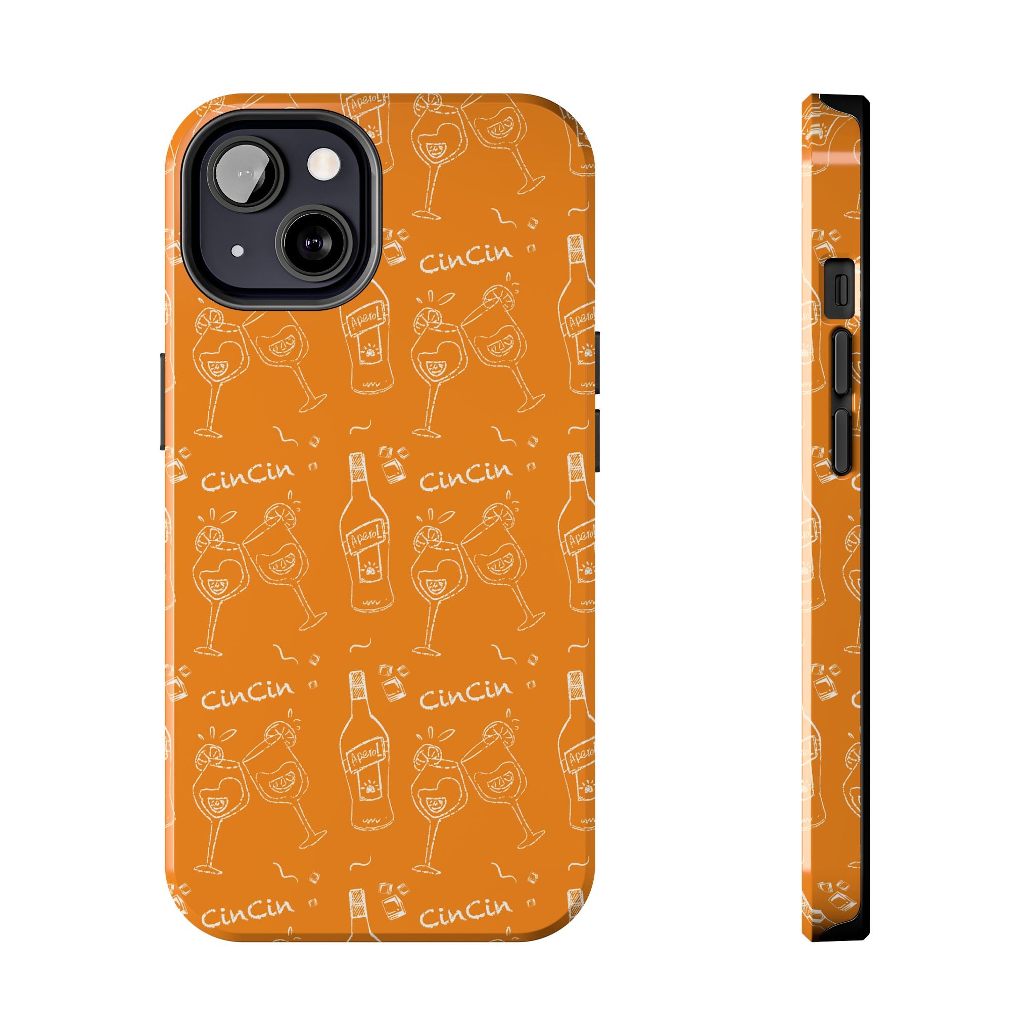 Cin Cin Spritz Tough Phone Case — Orange Citrus Cocktail Pattern