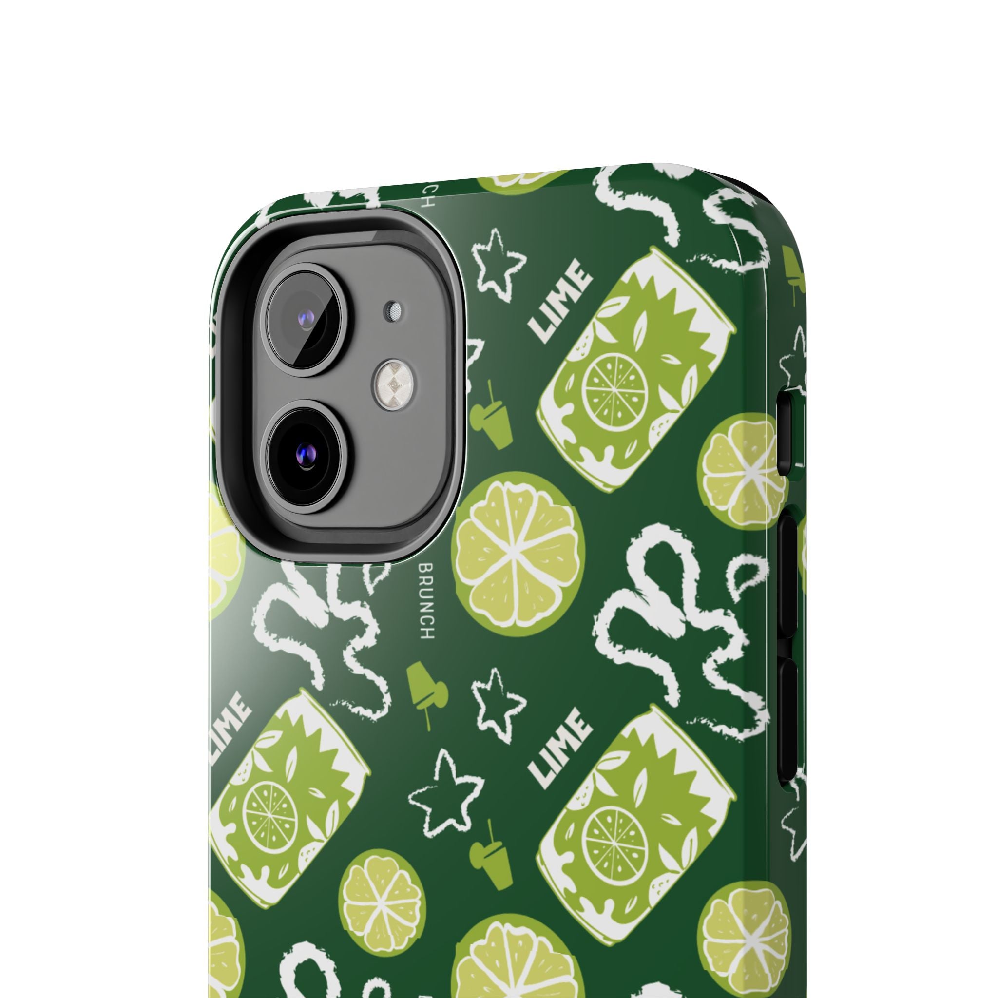 Lime Brunch Fruit Collection Tough Phone Case — Green Aperol Inspired Design