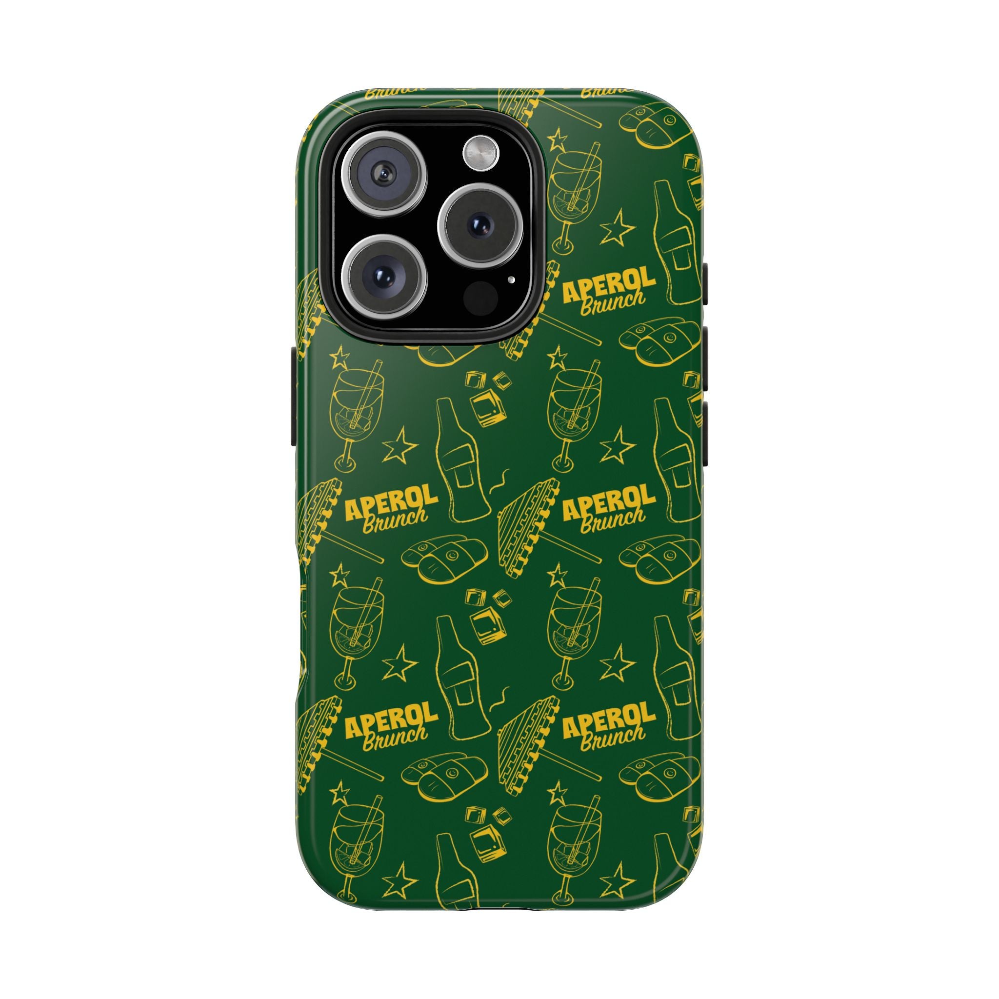Aperol Brunch Tough Phone Case — Green Aperol Inspired Cover