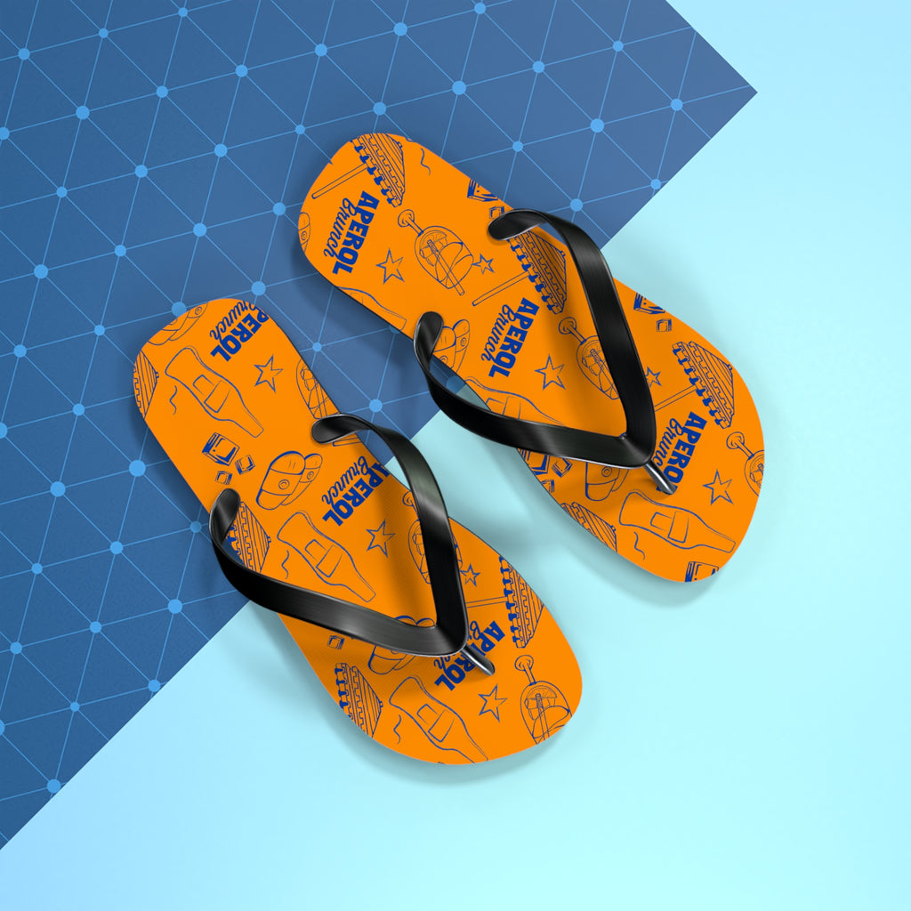 Aperol Spritz Flip Flops — Orange Brunch Collection Inspired Design