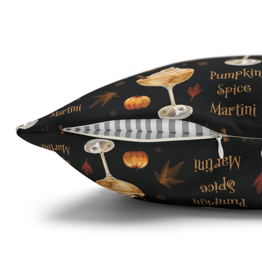 Pumpkin Spice Martini Pillowcase — Black Pumpkin Collection Inspired Design