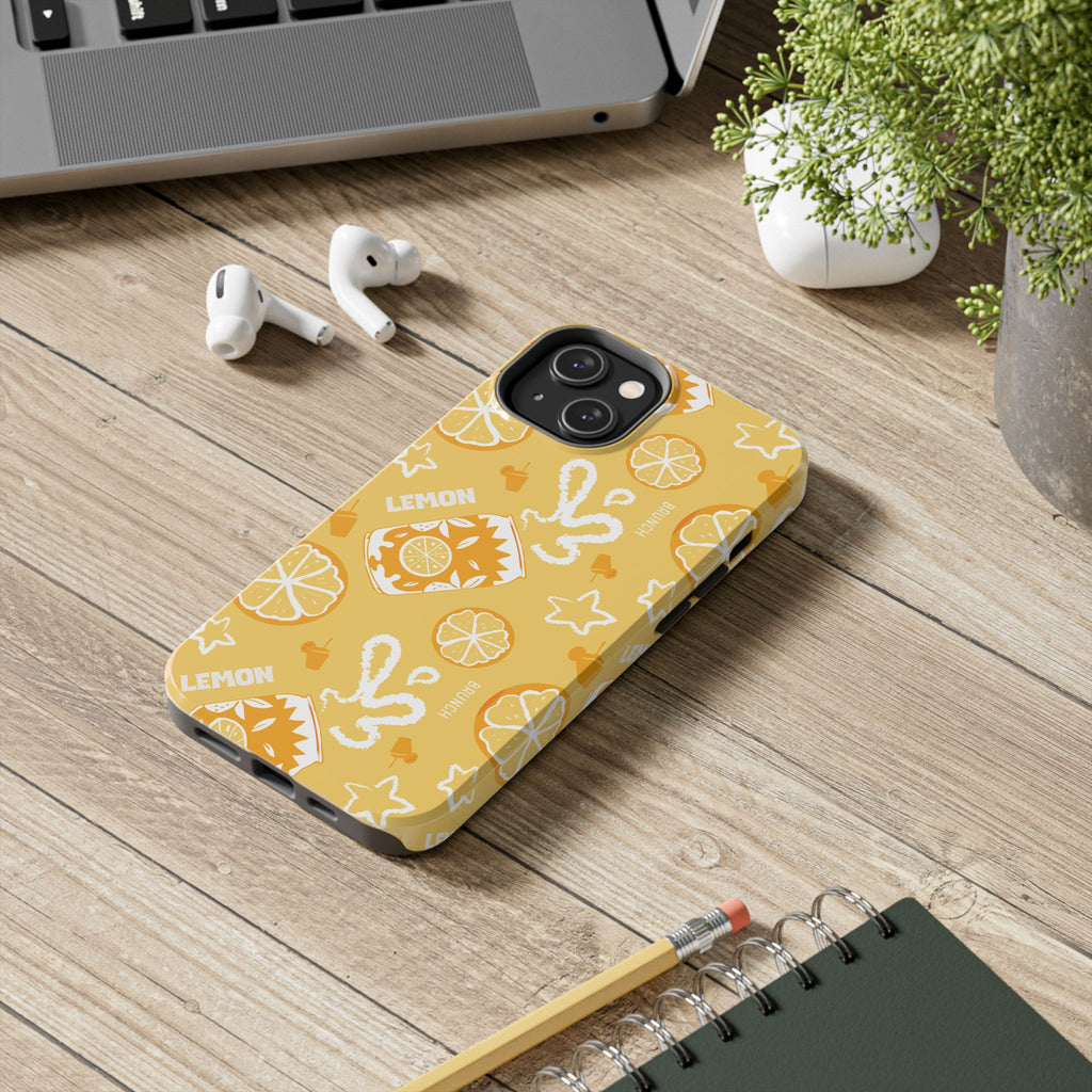 Lemon Brunch Tough Phone Case — Citrus Summer Pattern