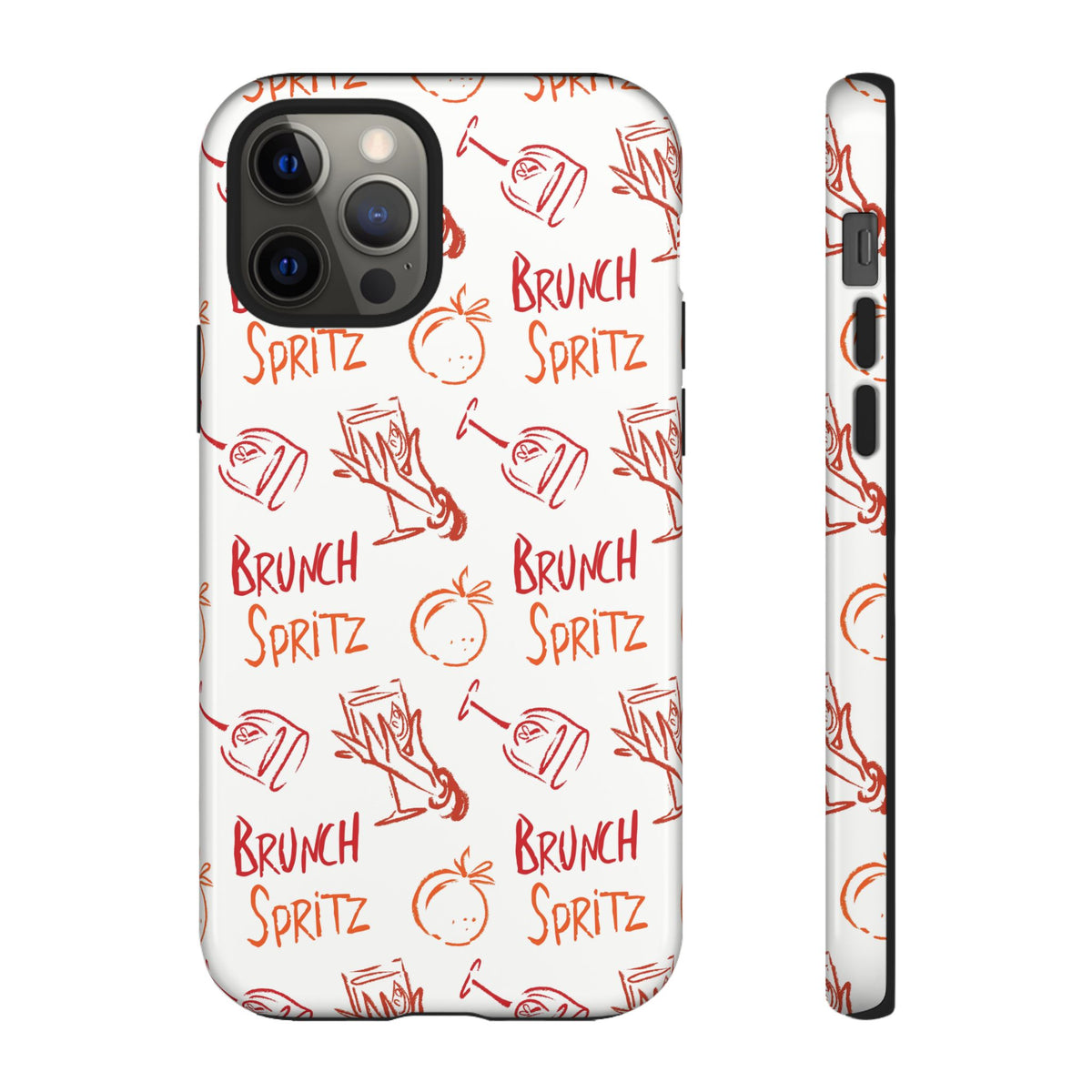 Brunch Spritz Phone Case — Red & Orange Aperol Inspired Design