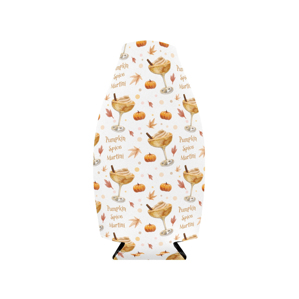 Pumpkin Spice Martini Zip-Up Bottle Cooler Sleeve — White Pumpkin Collection Inspired Design