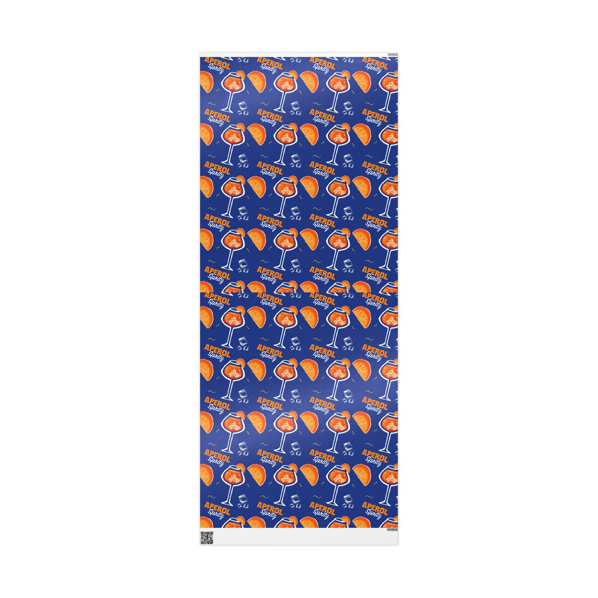 Aperol Spritz Peel Wrapping Paper Roll — Blue Spritz Collection Inspired Design