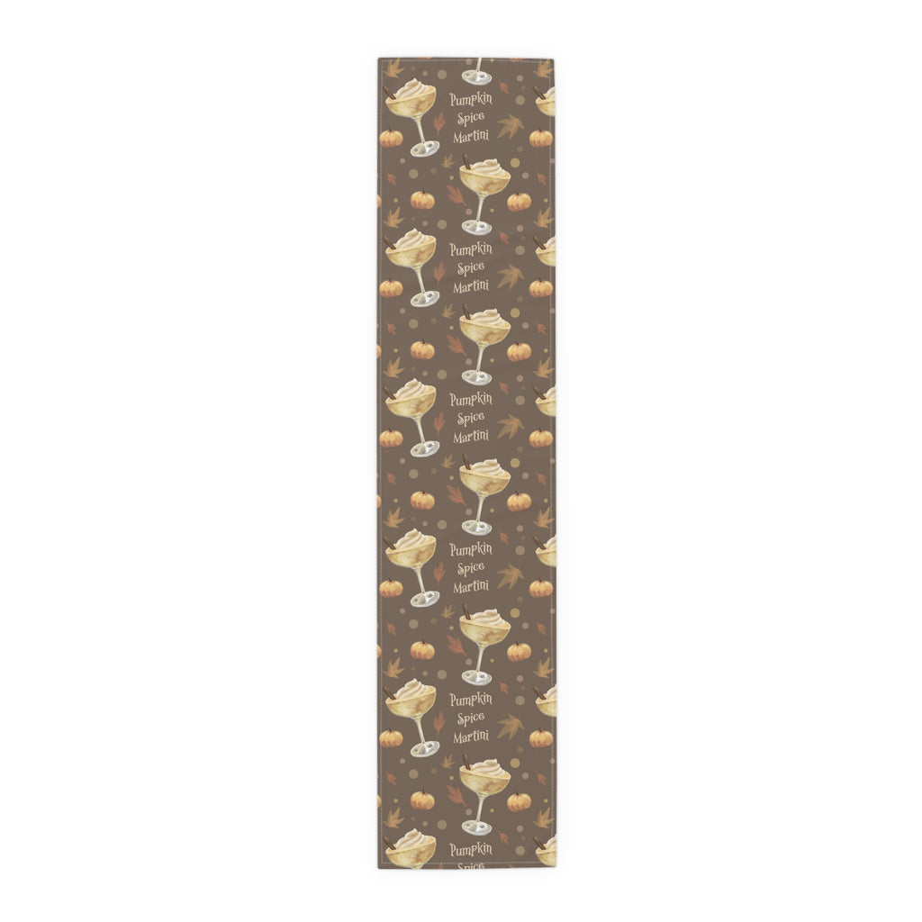Pumpkin Spice Martini Table Runner — Brown Pumpkin Collection Inspired Design