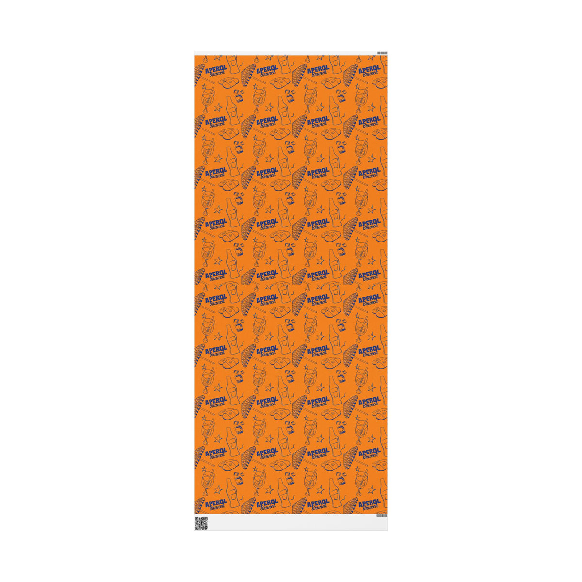 Aperol Brunch Peel Wrapping Paper Roll — Orange Brunch Collection Inspired Design