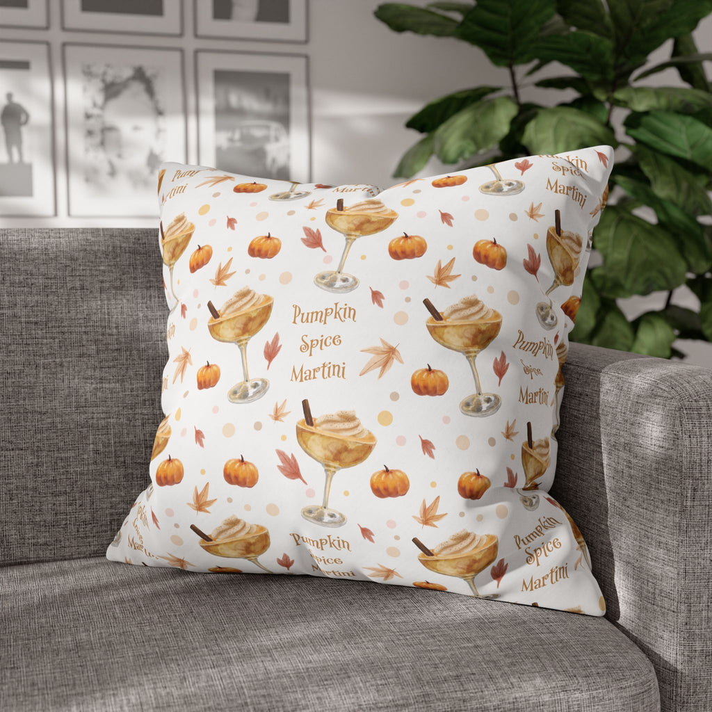Pumpkin Spice Martini Pillowcase — White Pumpkin Collection Inspired Design