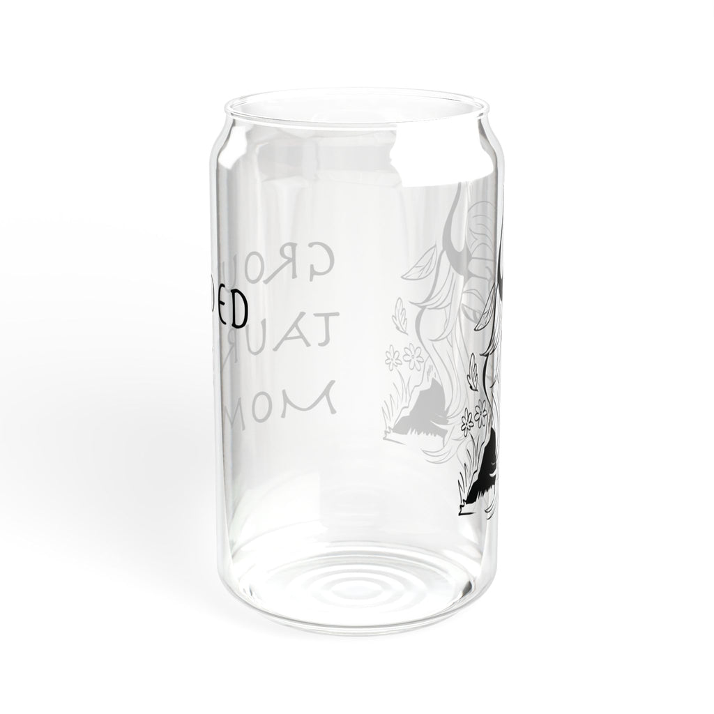 Taurus Mom Glass Cup – 16oz Zodiac Gift for Mom | Astrology Drinkware