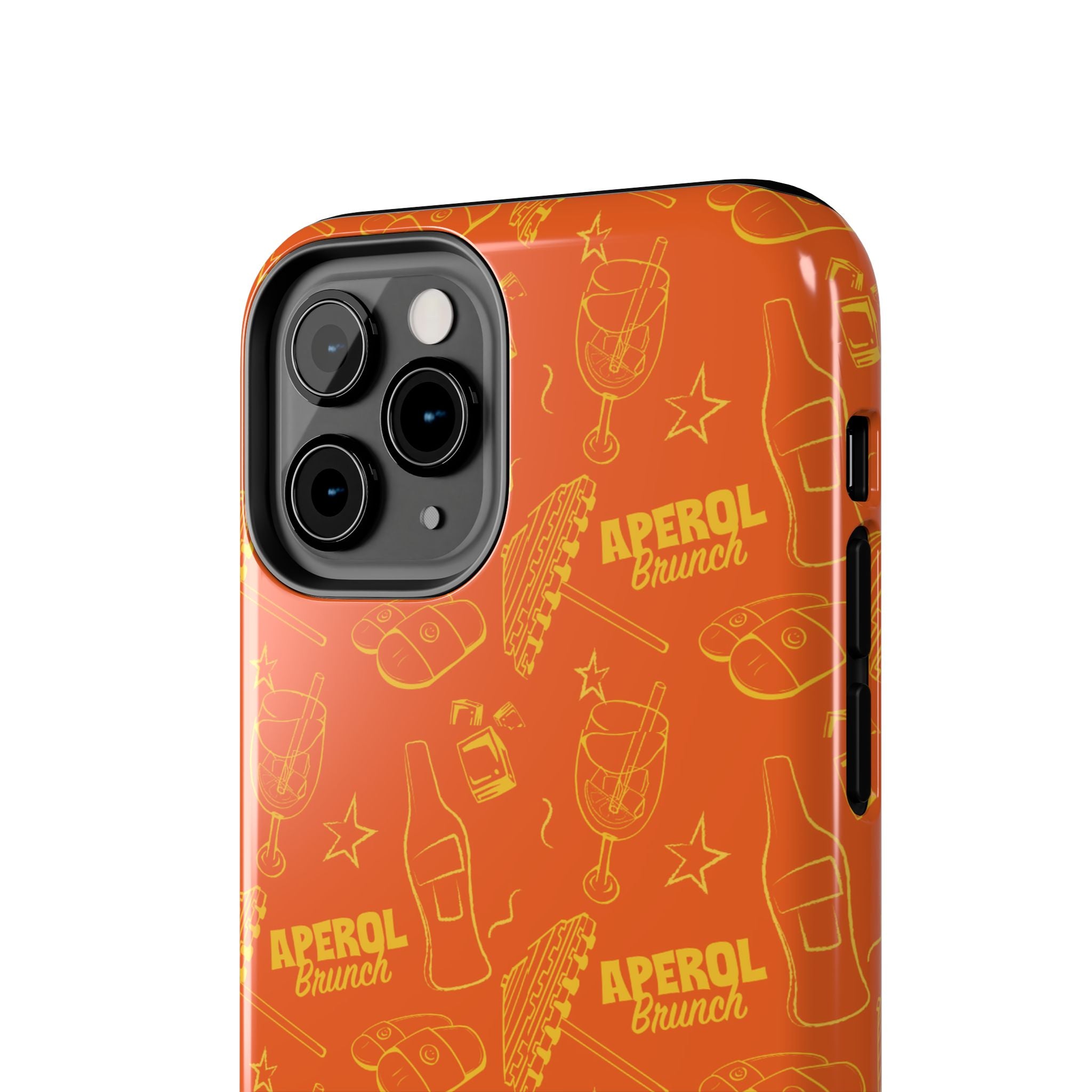 Aperol Brunch Collection Tough Phone Case - Orange and Yellow Brunch Inspired Design