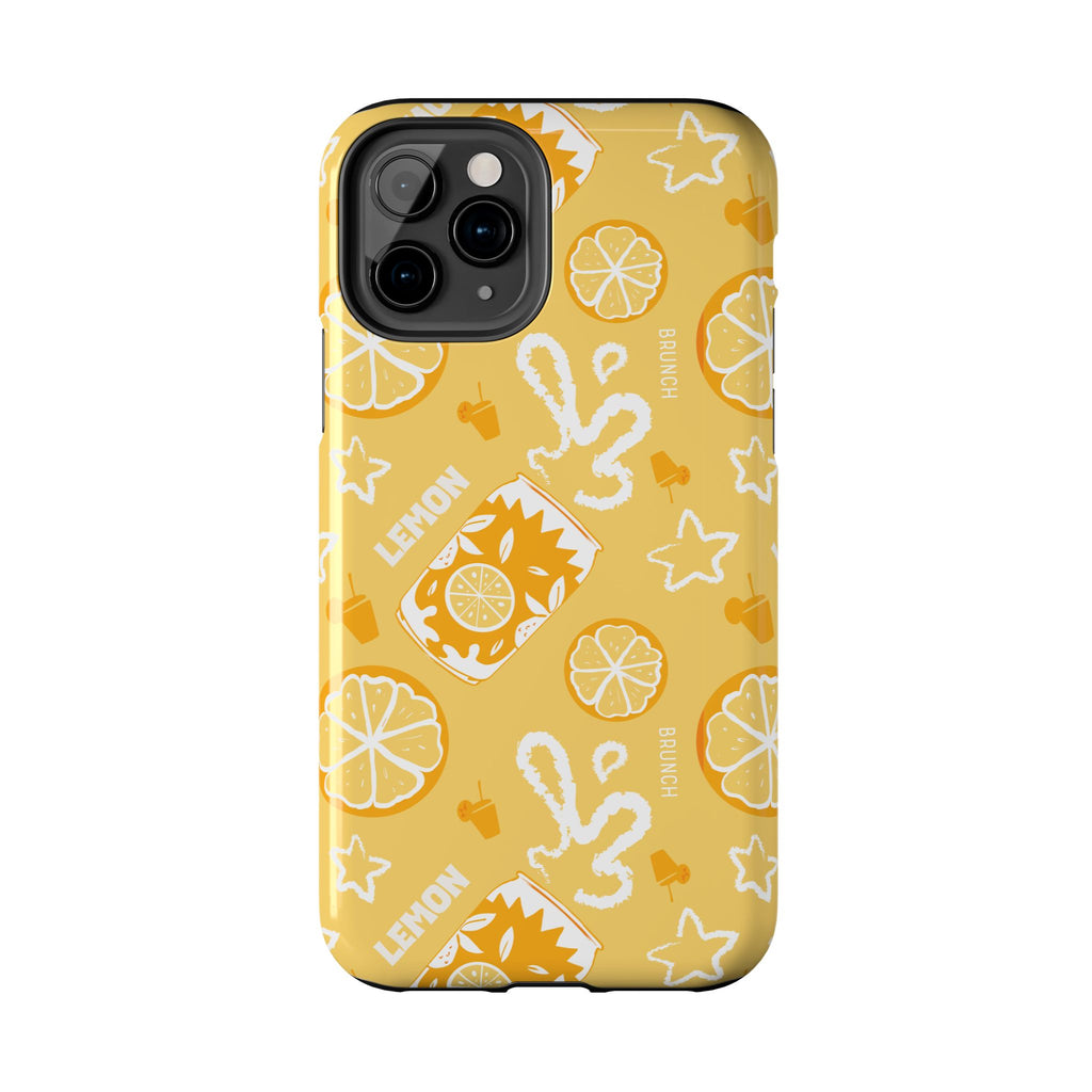 Lemon Brunch Tough Phone Case — Citrus Summer Pattern