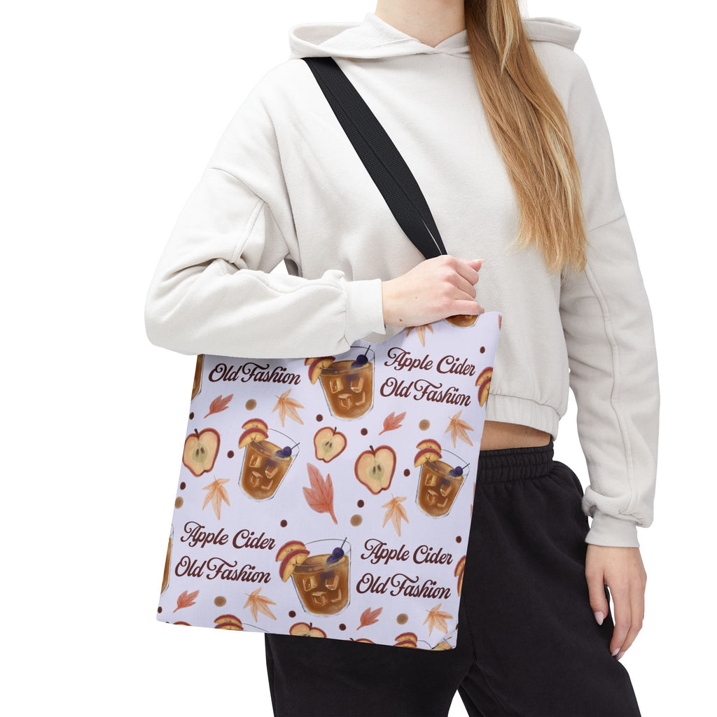 Apple Cider Old Fashioned Tote Bag — Light Violet Apple Cider Collection Inspired Design
