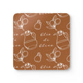 Cork Coasters - Olive Oil Kitchen Corkwood Coaster Set (4-Pack)