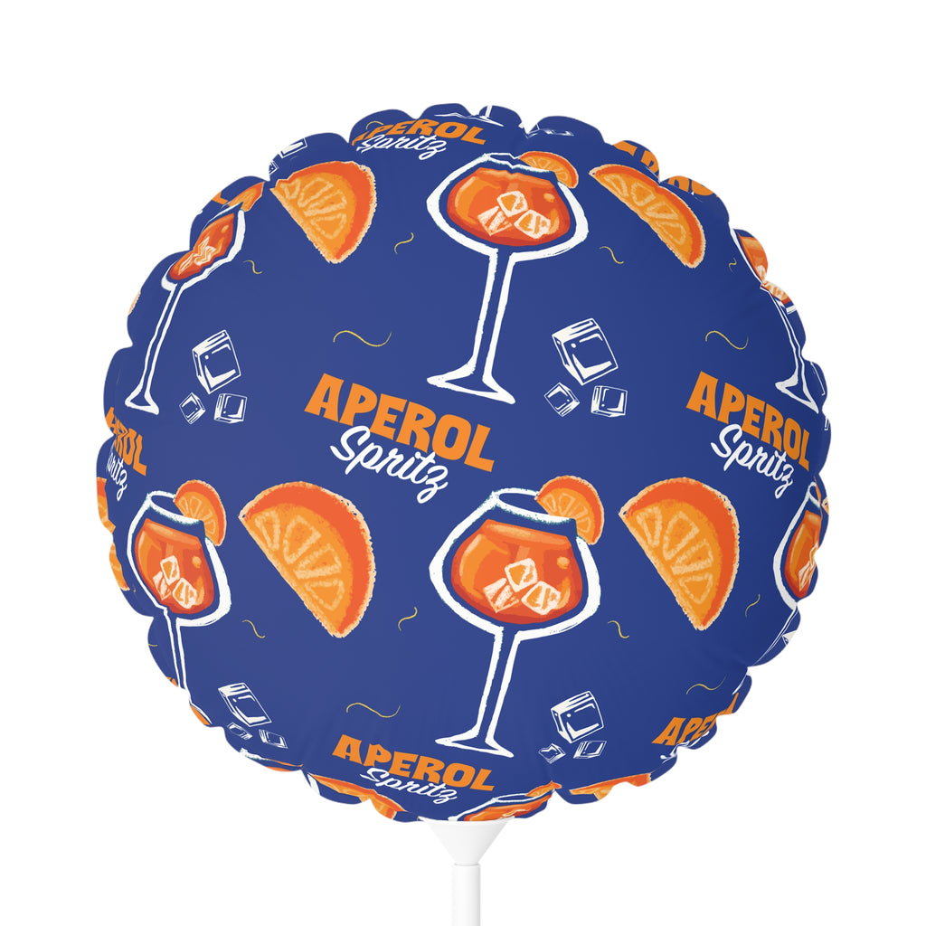 Aperol Spritz 11" Foil Balloon — Blue Spritz Collection Inspired Design