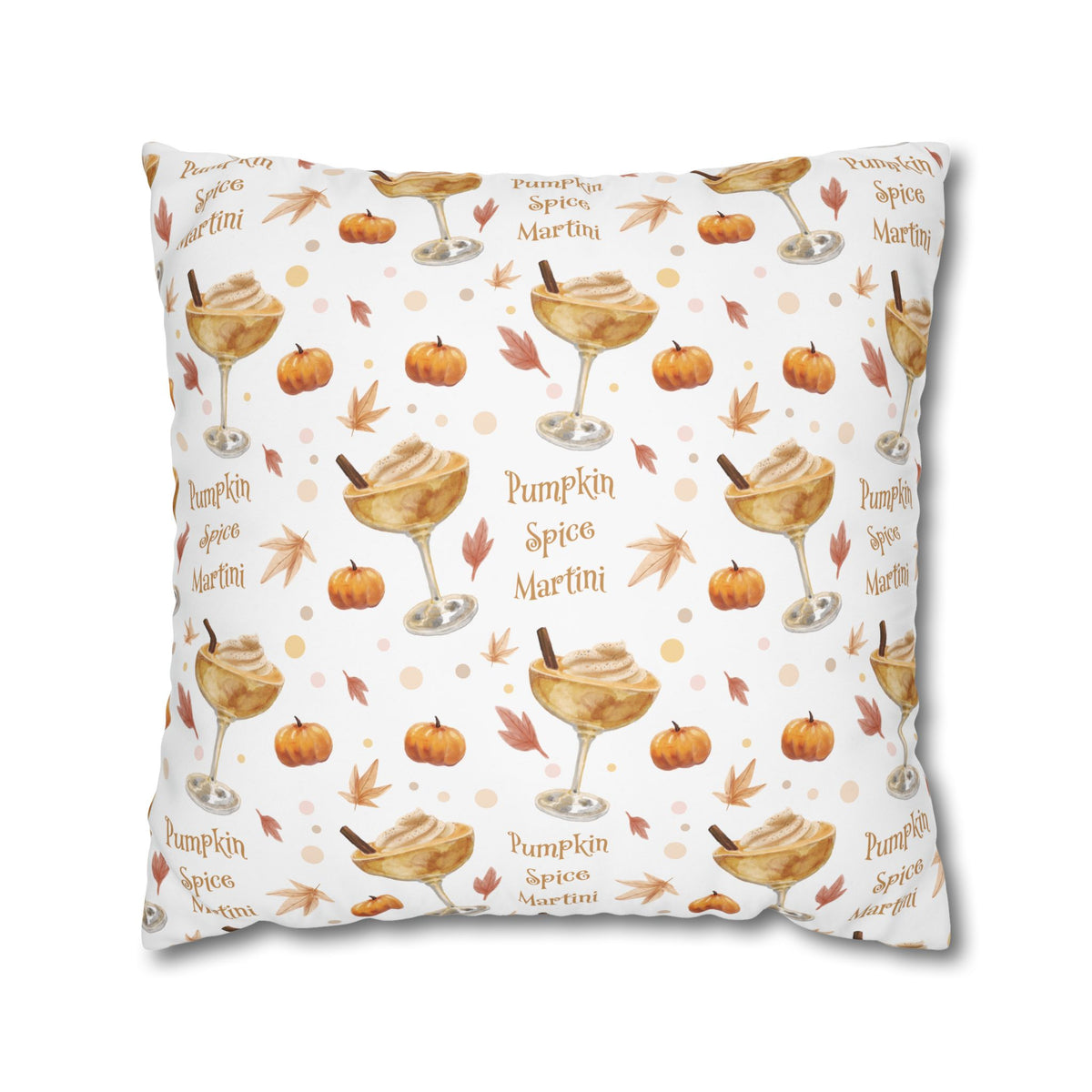 Pumpkin Spice Martini Pillowcase — White Pumpkin Collection Inspired Design