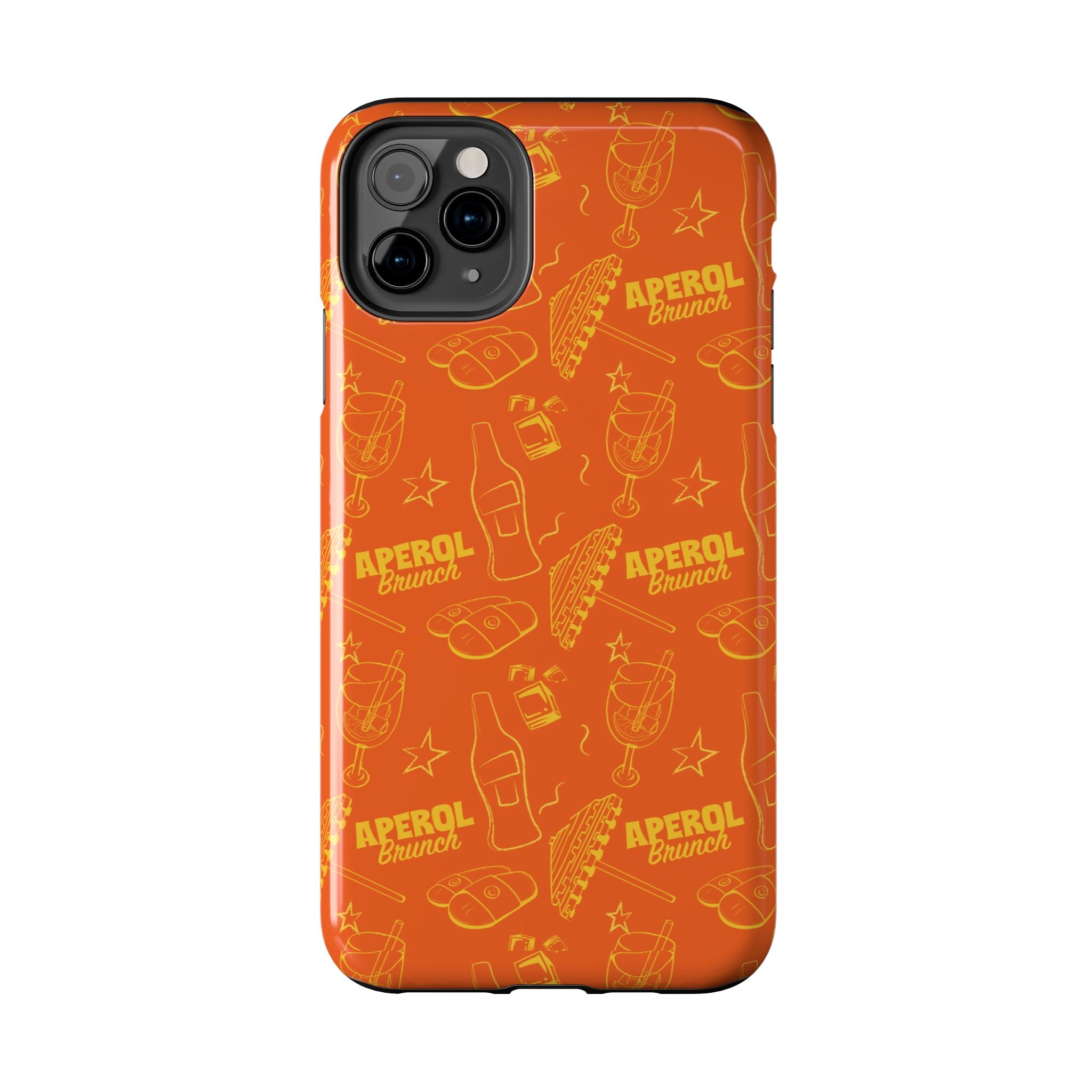 Aperol Brunch Collection Tough Phone Case - Orange and Yellow Brunch Inspired Design