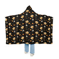 Pumpkin Spice Martini Hooded Throw Blanket — Black Pumpkin Collection Inspired Design