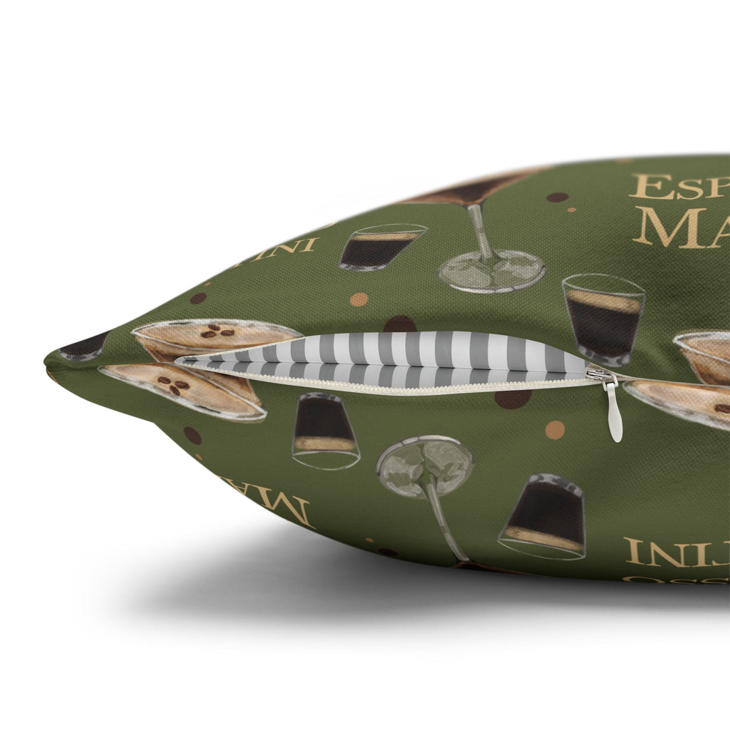 Espresso Martini Pillowcase — Olive Green Espresso Collection Inspired Design