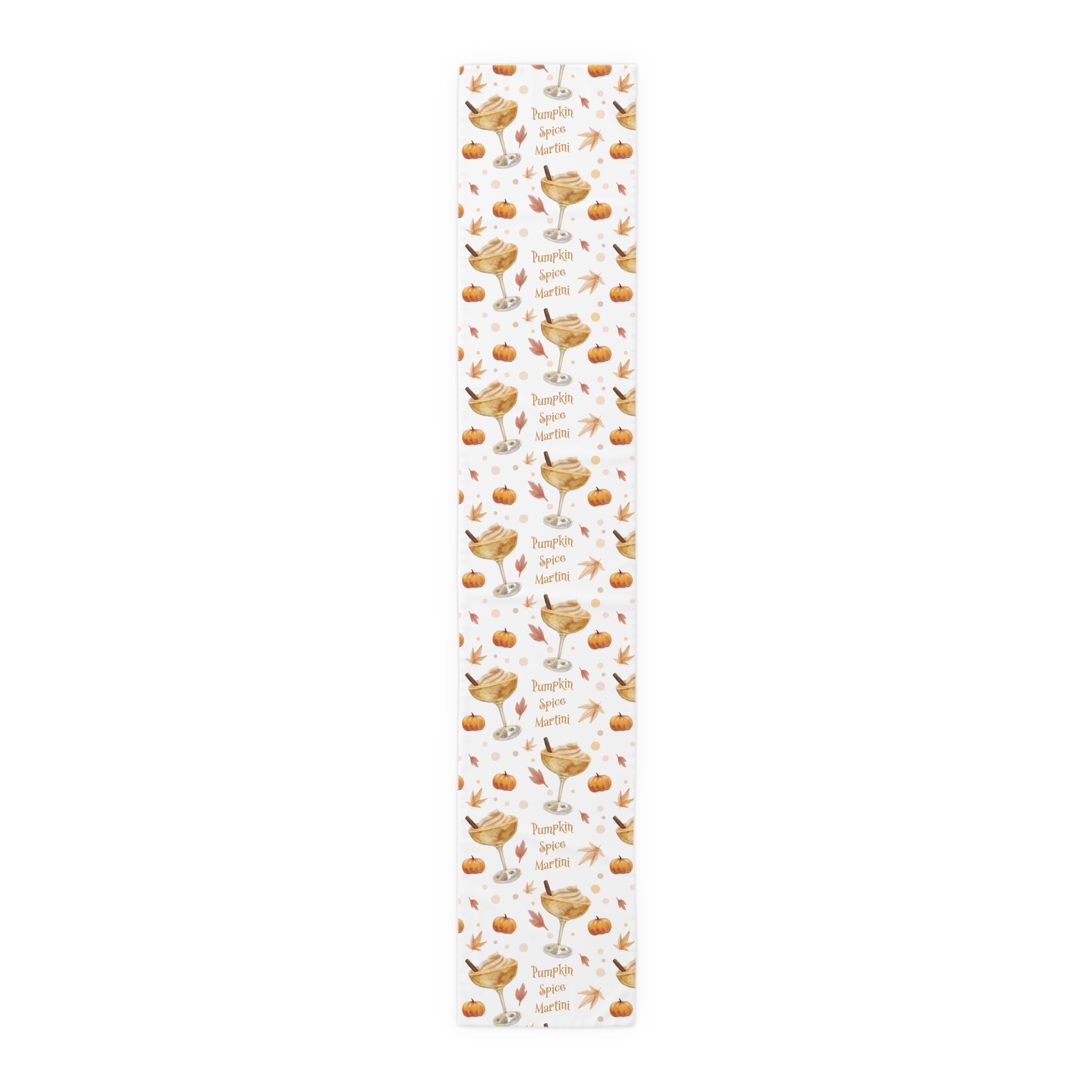 Pumpkin Spice Martini Table Runner — White Pumpkin Collection Inspired Design
