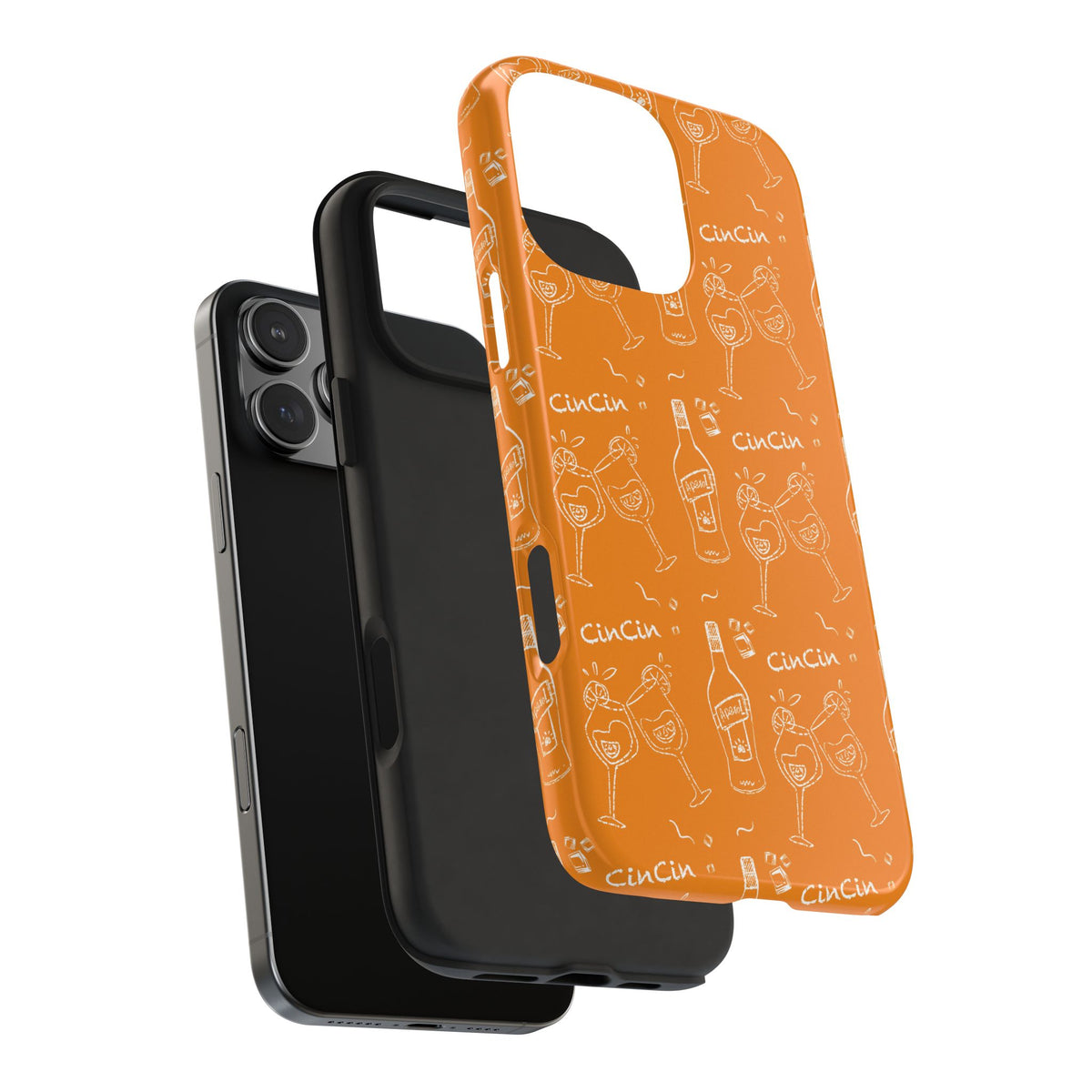 Cin Cin Spritz Tough Phone Case — Orange Citrus Cocktail Pattern