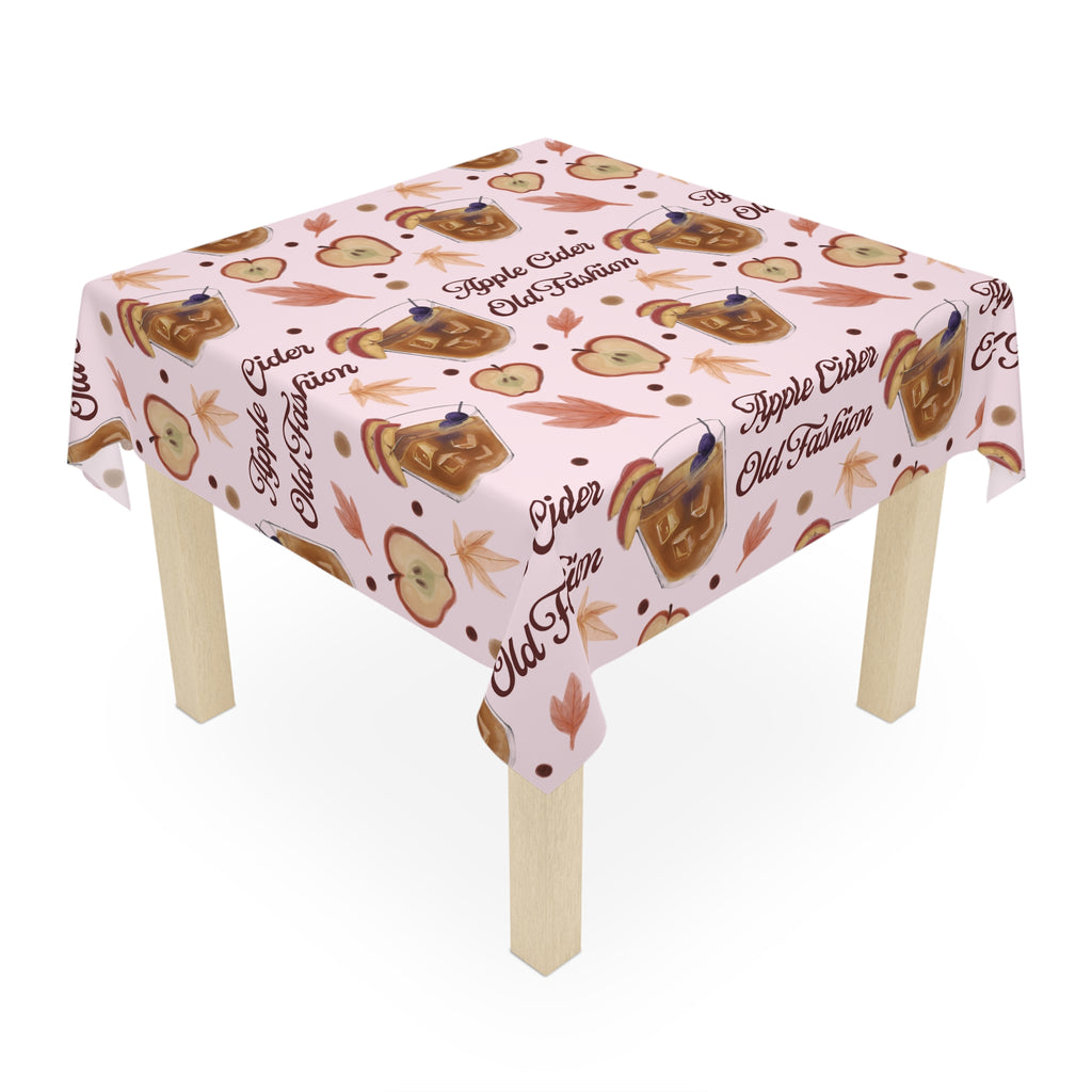 Apple Cider Old Fashioned Tablecloth — Light Pink Apple Cider Collection Inspired Design