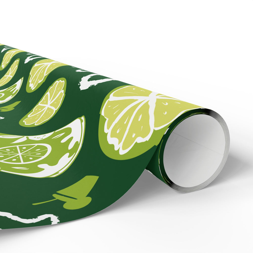 Lime Fruit Brunch Peel Wrapping Paper Roll — Lime Brunch Collection Inspired Design