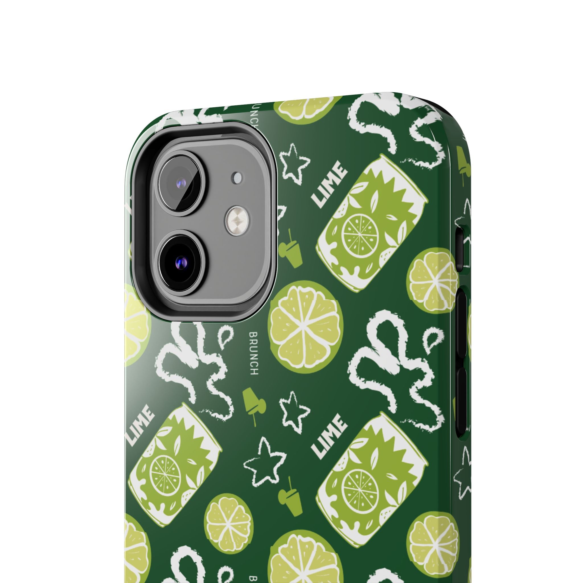 Lime Brunch Fruit Collection Tough Phone Case — Green Aperol Inspired Design