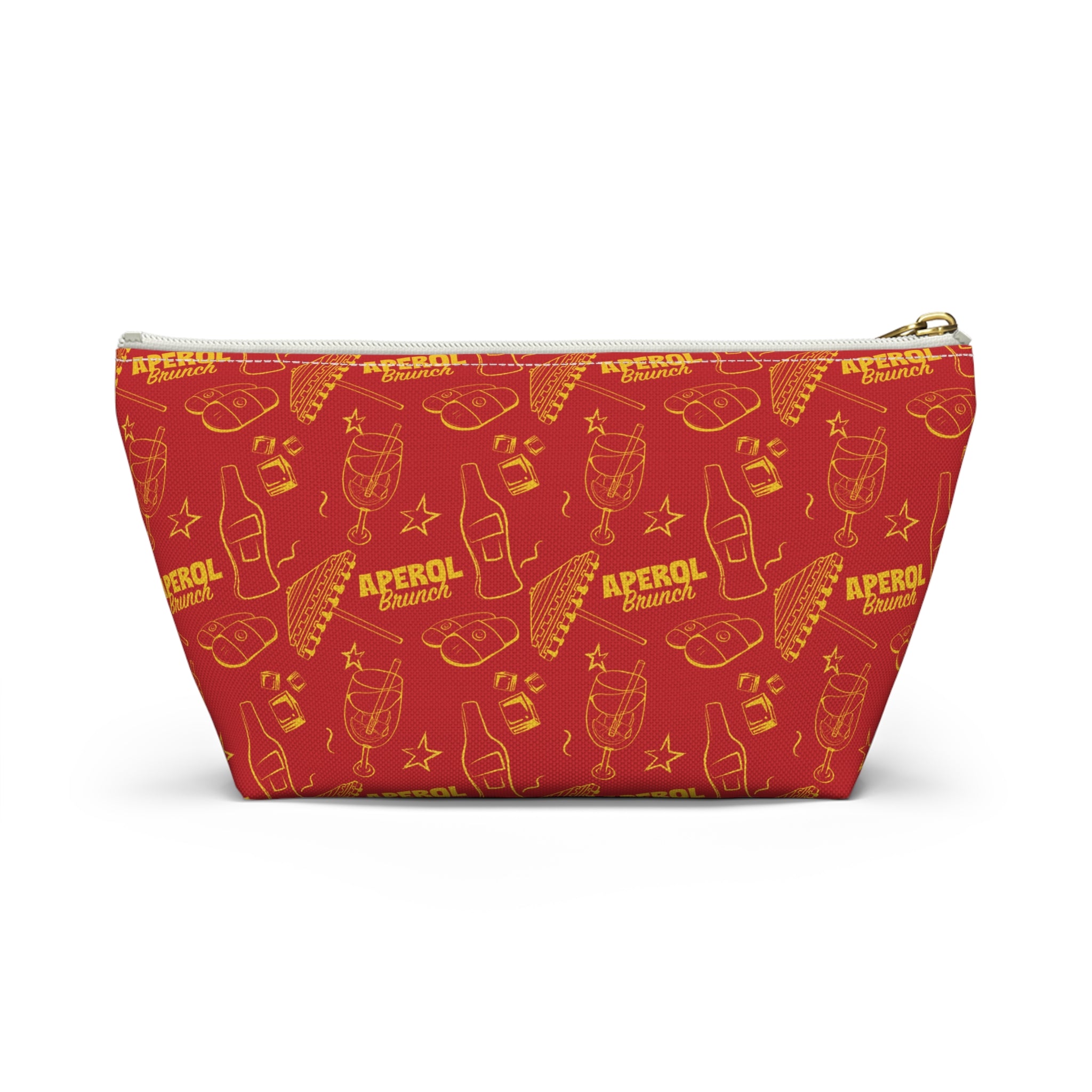 Aperol Brunch Accessory Pouch — Red Aperol Inspired Design