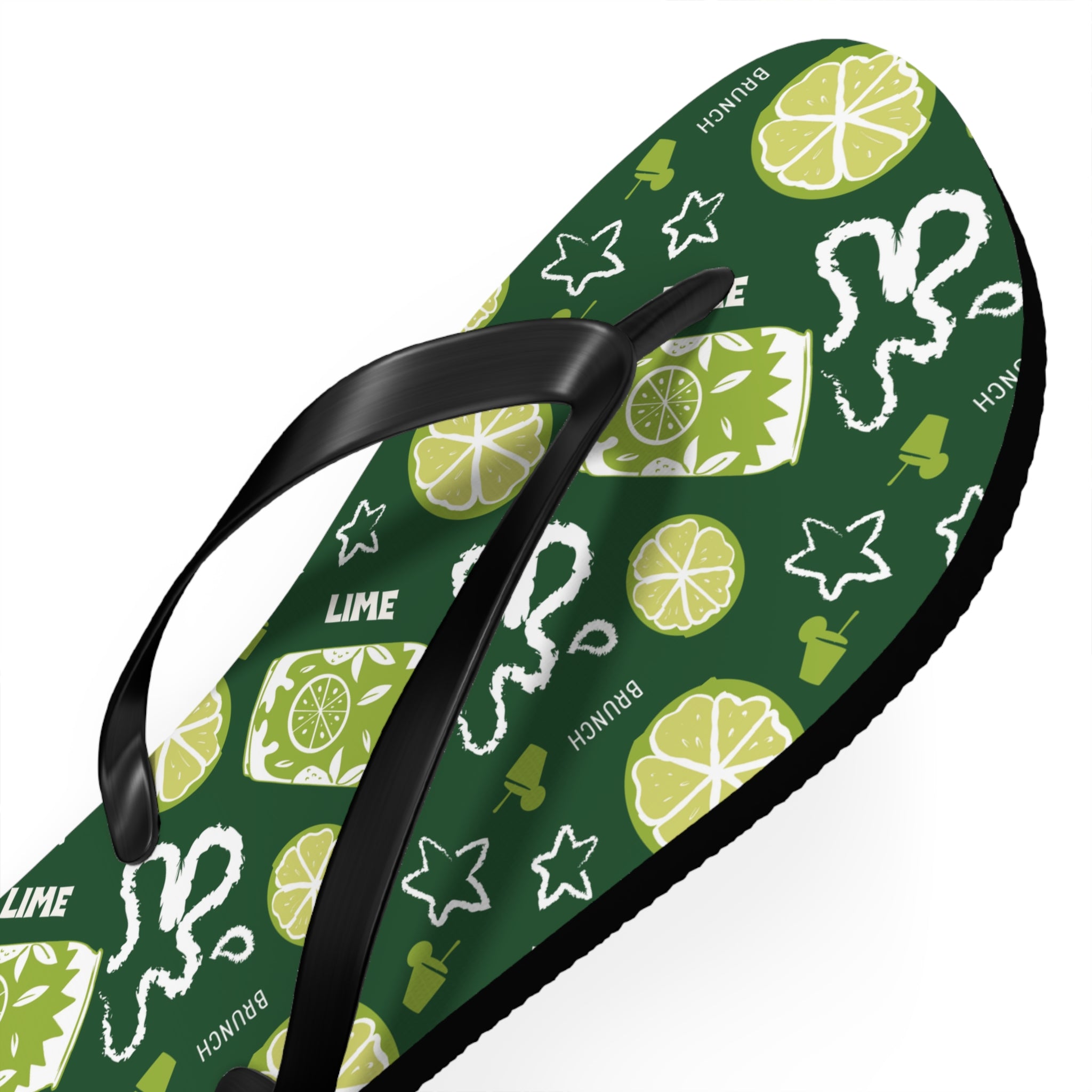Lime Fruit Brunch Flip Flops – Lime Brunch Collection Inspired Design