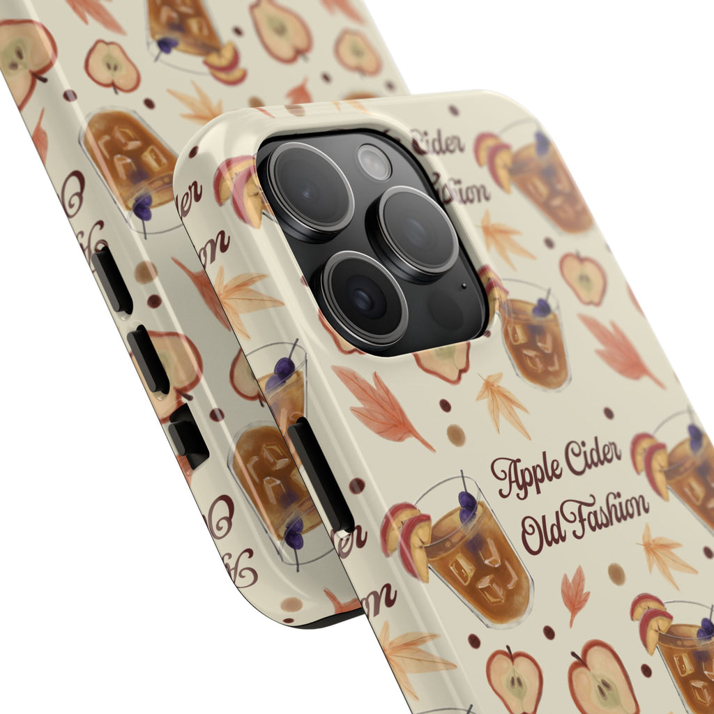 Apple Cider Old Fashioned Tough Phone Case – Beige Apple Cider Collection Inspired Design