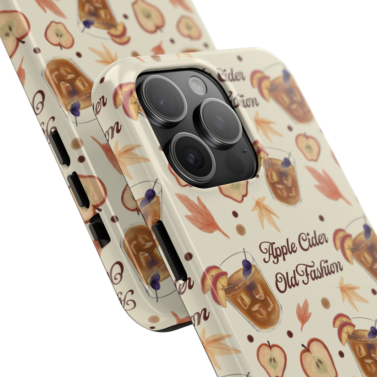 Apple Cider Old Fashioned Tough Phone Case – Beige Apple Cider Collection Inspired Design