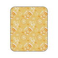 Lemon Fruit Pattern Picnic Blanket — Yellow Aperol Inspired Design