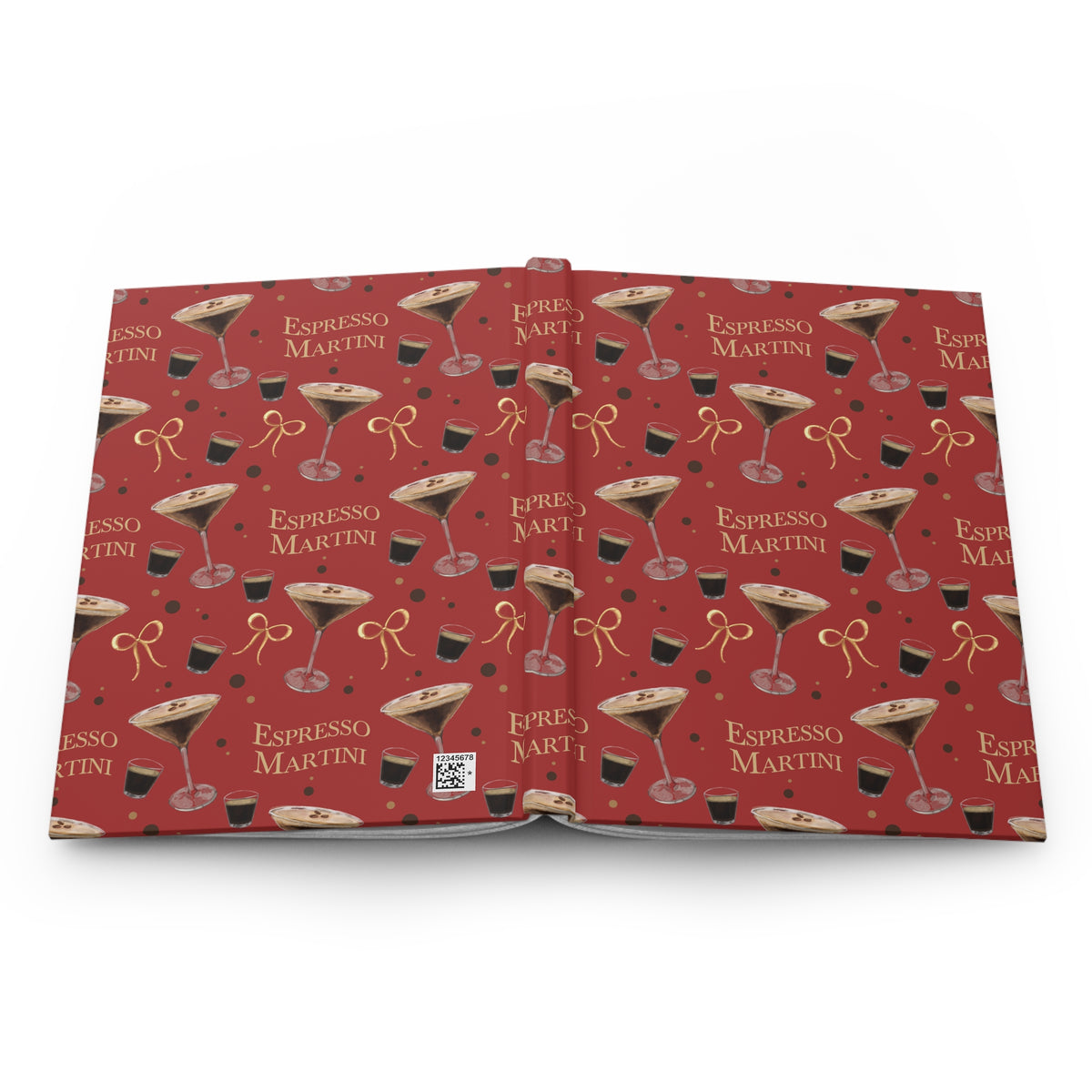 Espresso Martini Hardcover Journal – Red Espresso Collection Inspired Design