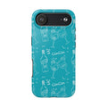 Cin Cin Spritz Tough Phone Case — Turquoise Citrus Cocktail Pattern