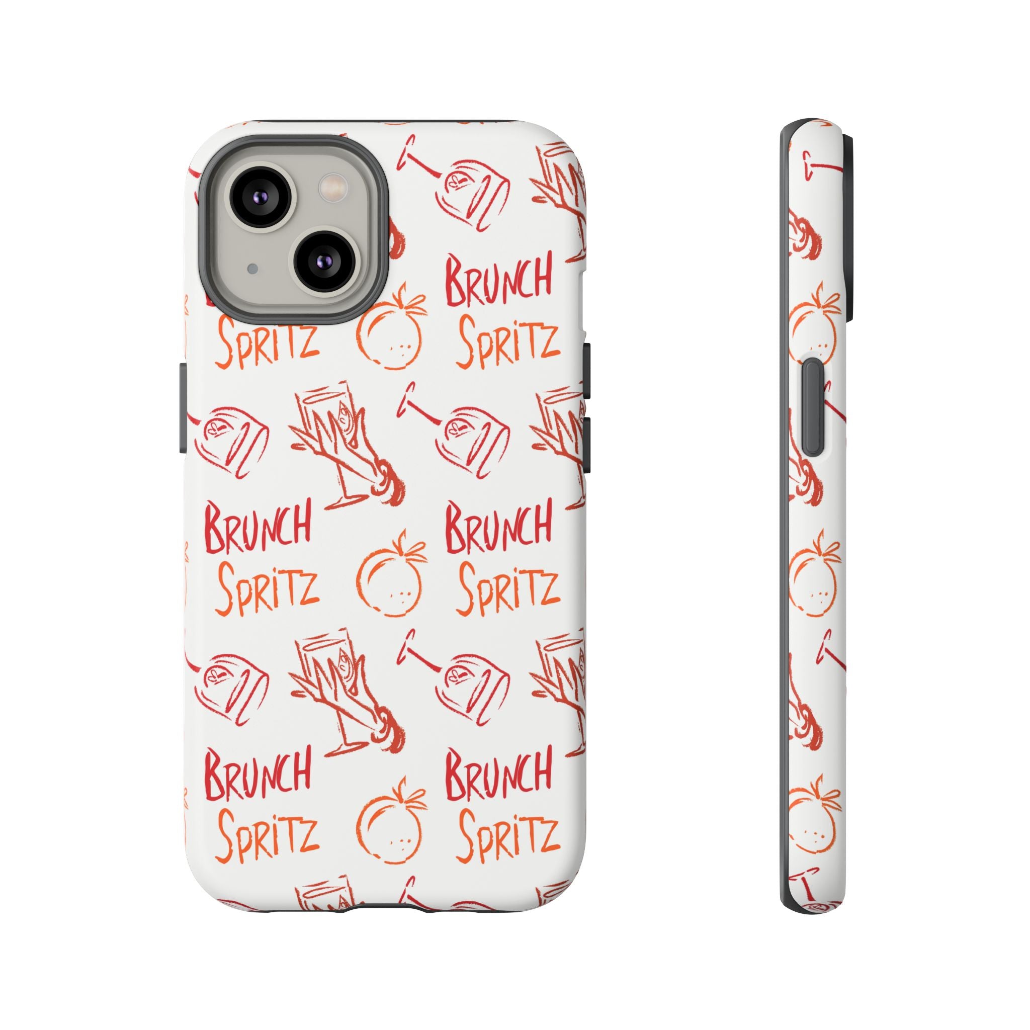 Brunch Spritz Phone Case — Red & Orange Aperol Inspired Design