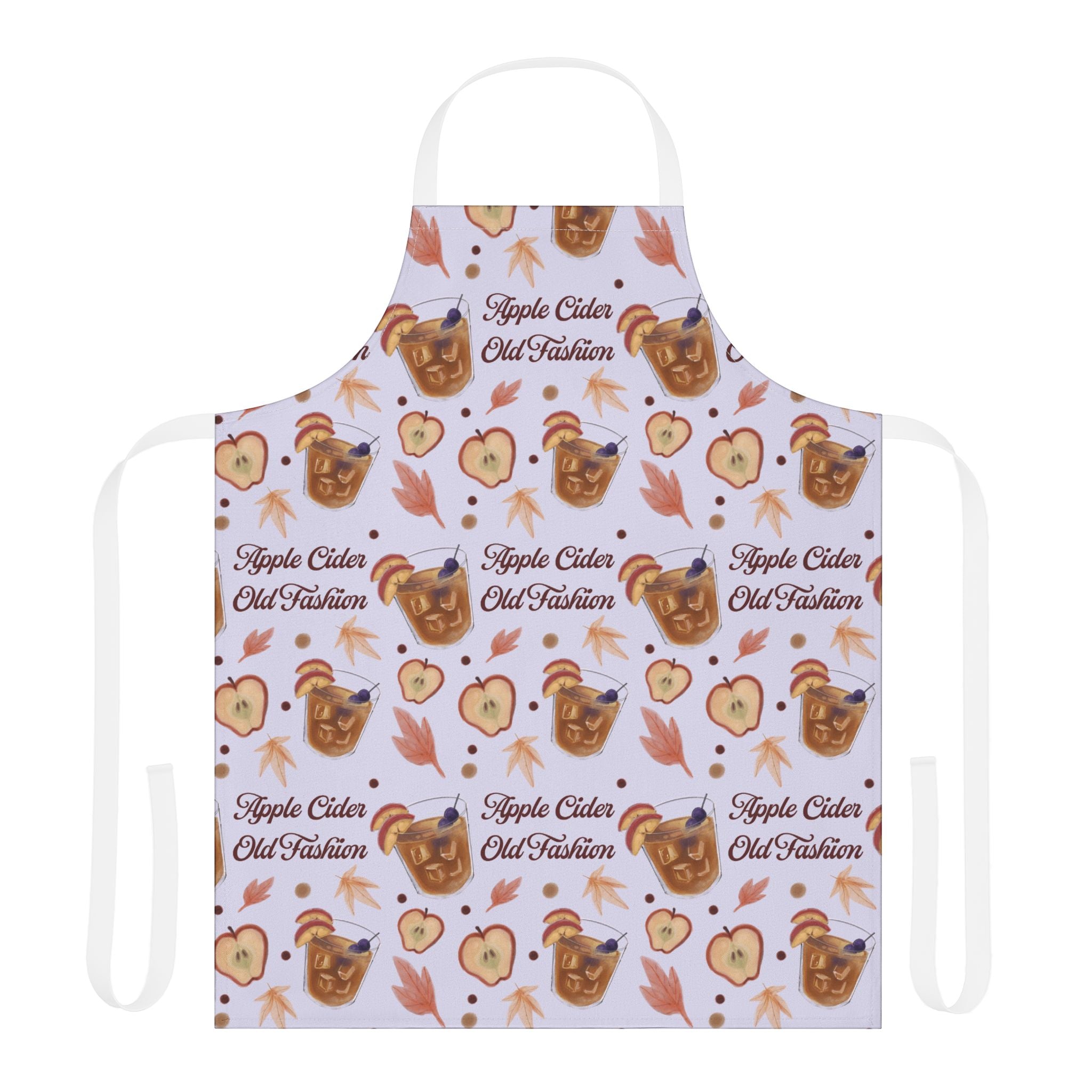 Apple Cider Old Fashioned Apron  — Light Violet Apple Cider Collection Inspired Design