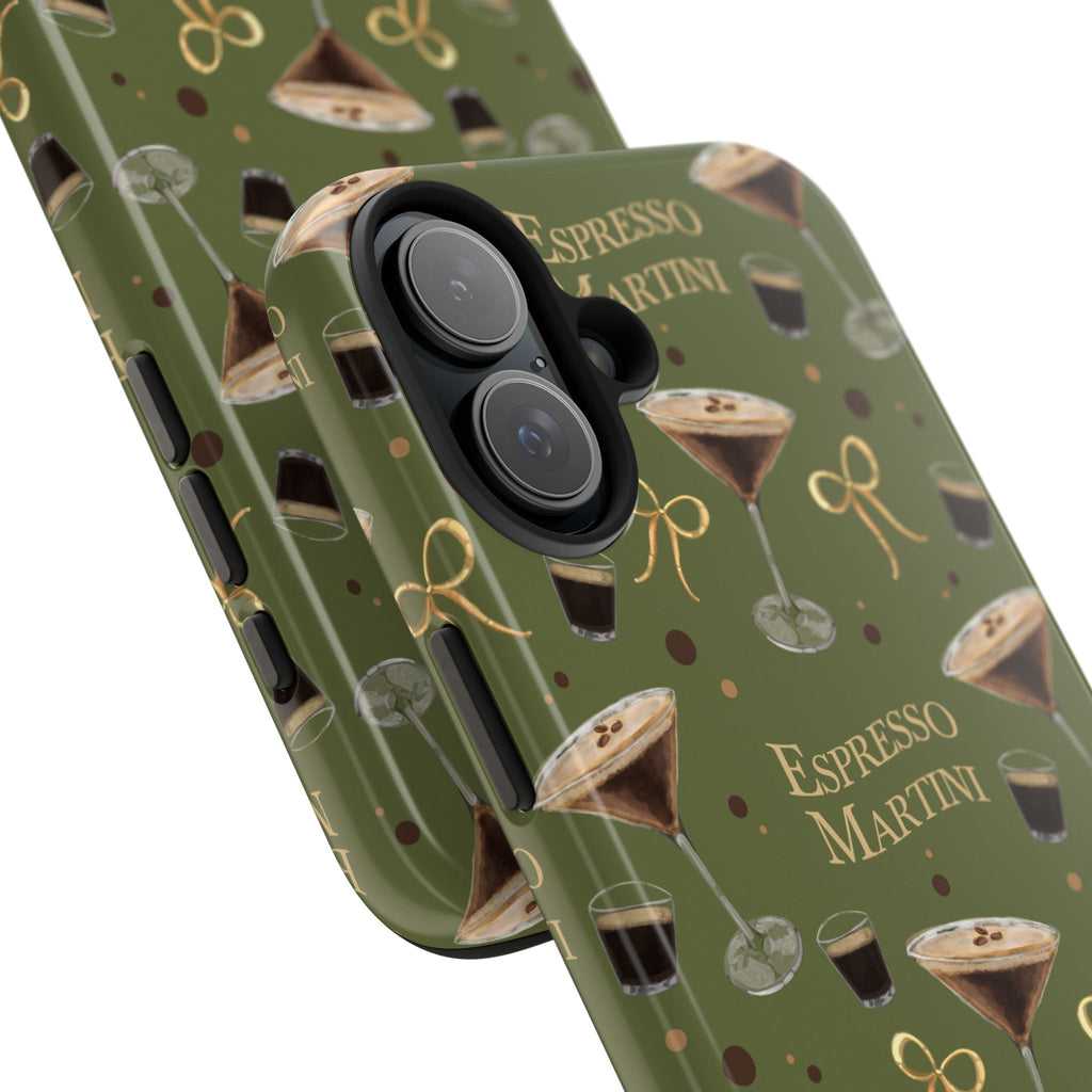 Espresso Martini Tough Phone Case — Olive Green Espresso Collection Inspired Design