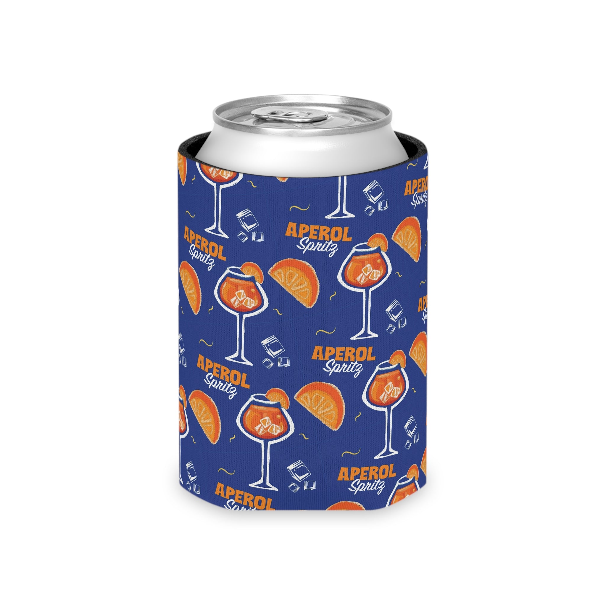 Aperol Spritz Blue Collection Can Cooler Insulated Cocktail Koozie for Summer Drinks