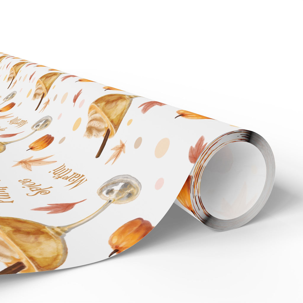 Pumpkin Spice Martini Wrapping Paper Roll – White Pumpkin Collection Inspired Design