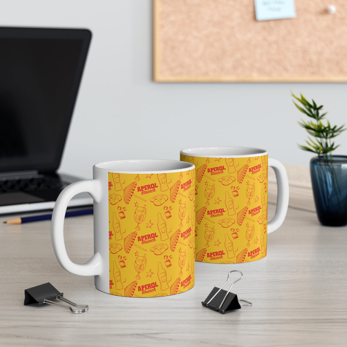 Aperol Brunch 11oz Coffee Mug — Aperol Yellow Collection Inspired Design