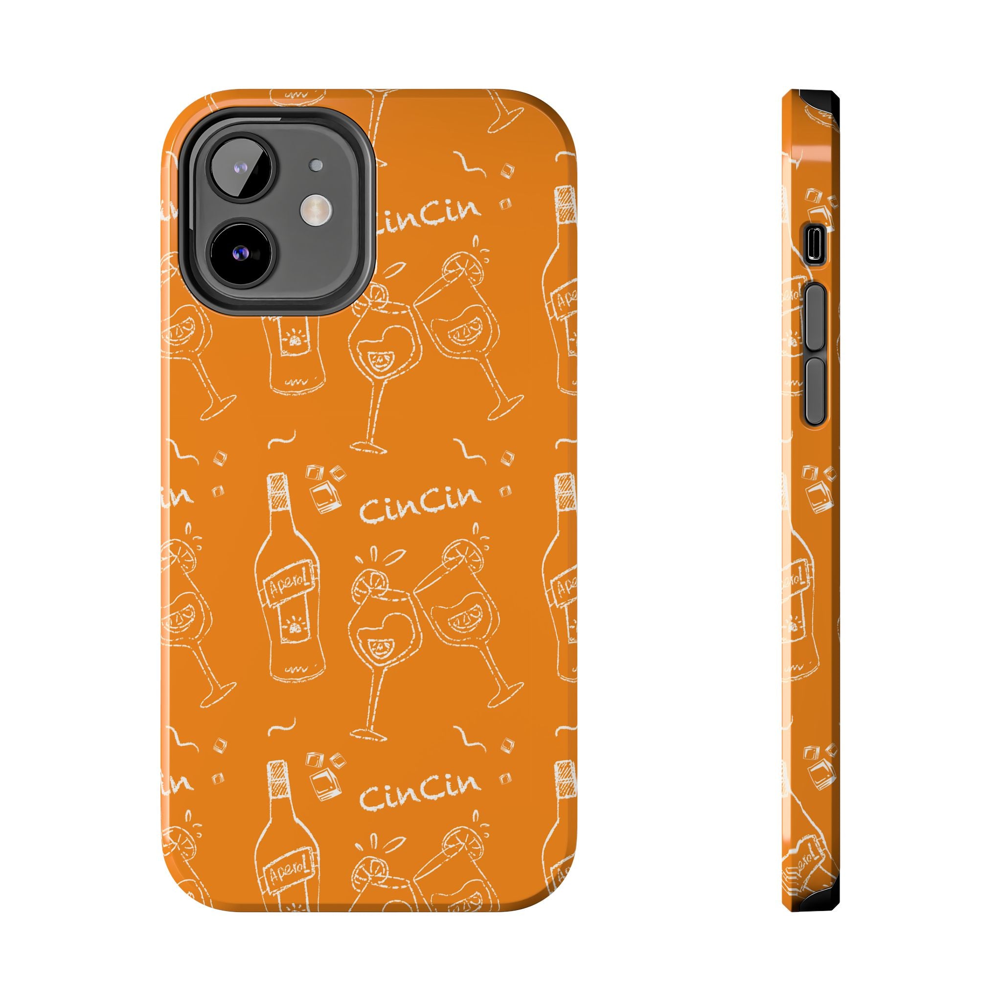 Cin Cin Spritz Tough Phone Case — Orange Citrus Cocktail Pattern