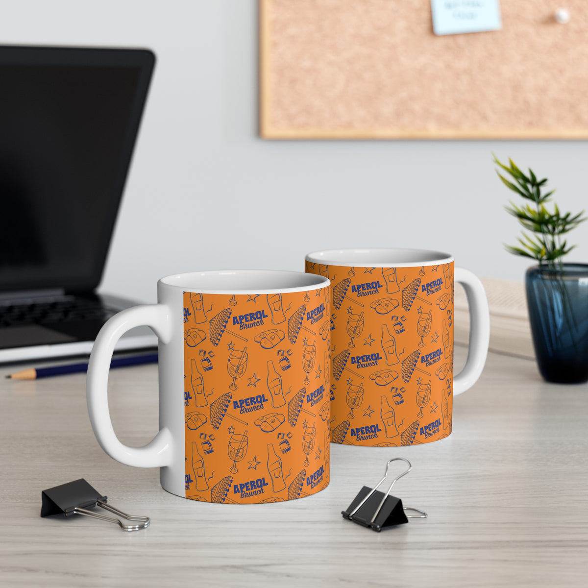 Aperol Brunch 11oz Coffee Mug — Orange Brunch Collection Inspired Design