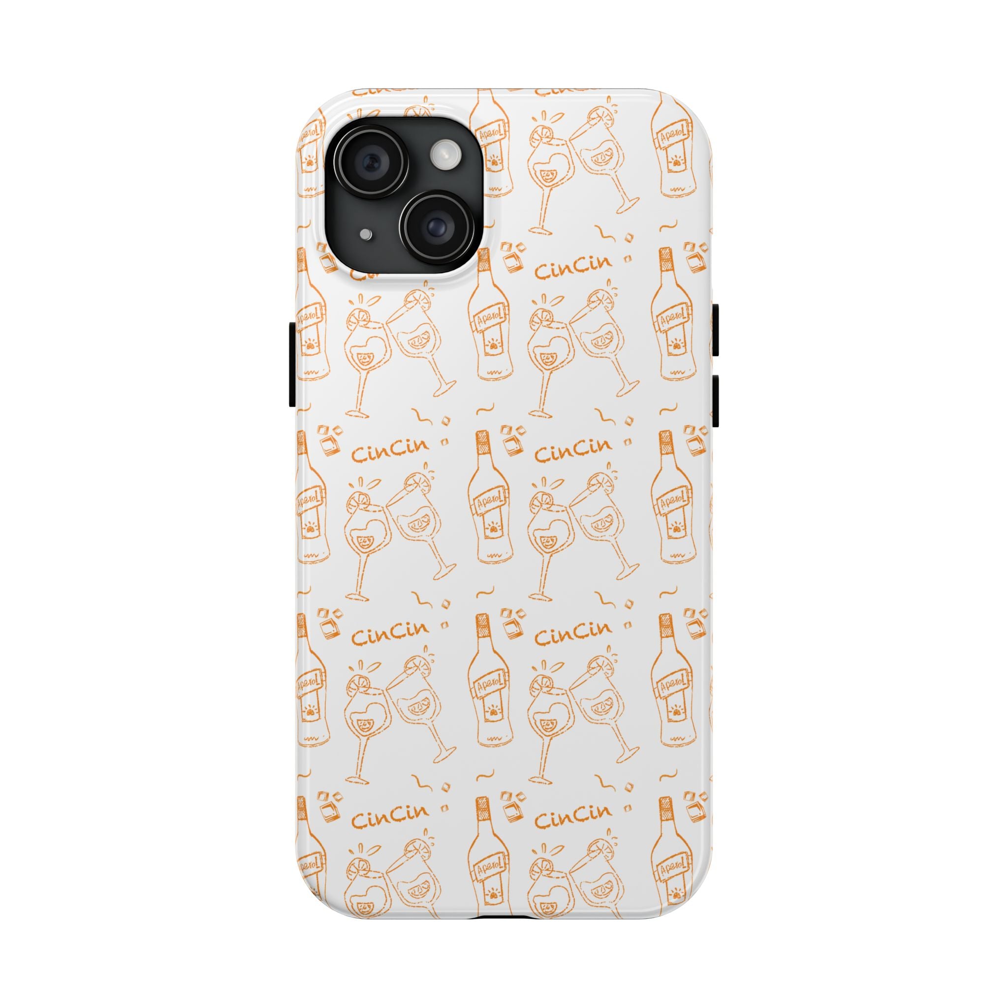 Cin Cin Spritz Tough Phone Case — Citrus Cocktail Pattern