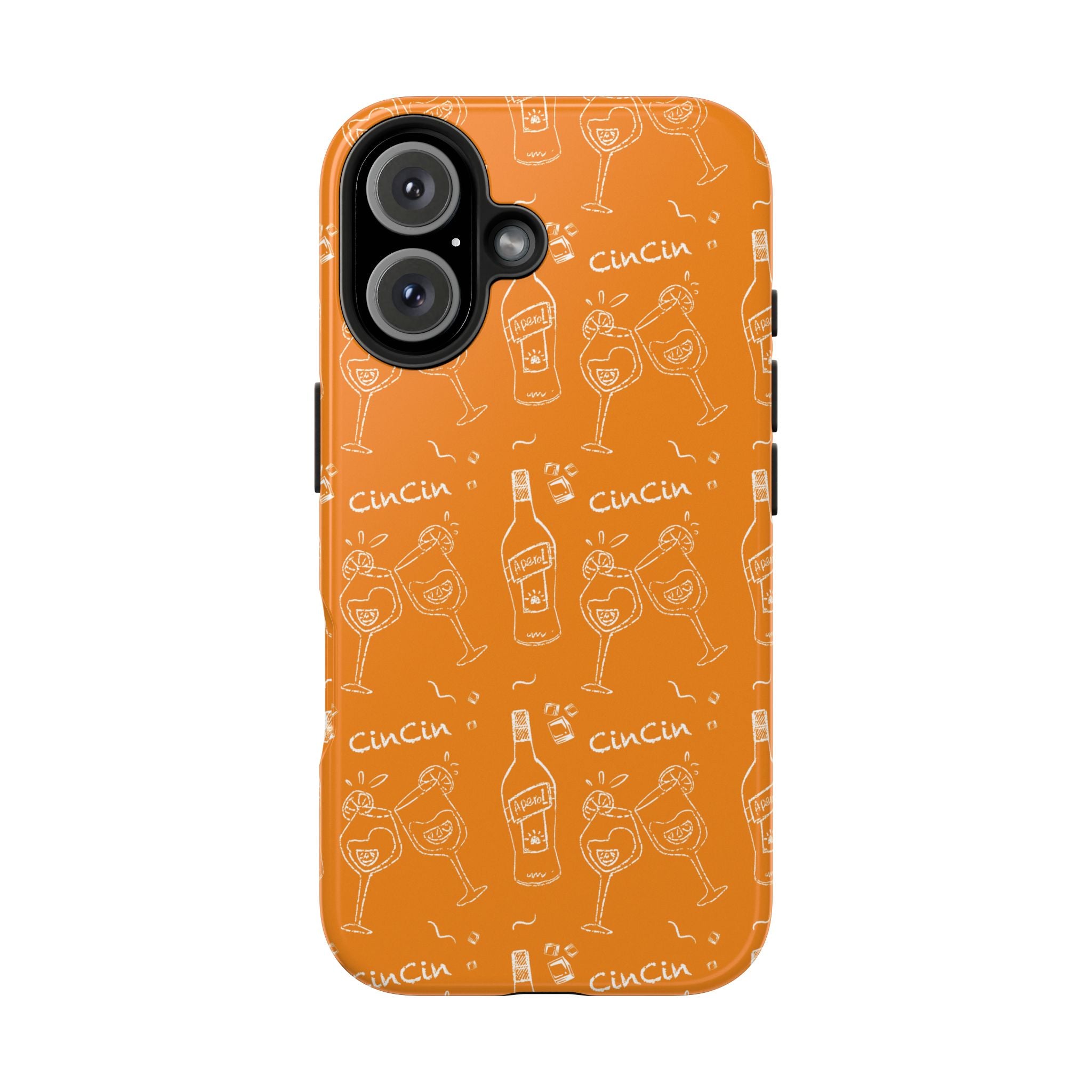 Cin Cin Spritz Tough Phone Case — Orange Citrus Cocktail Pattern