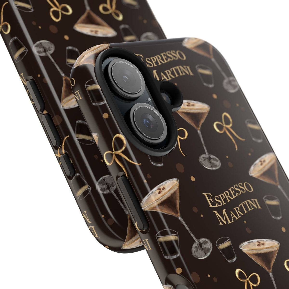Espresso Martini Tough Phone Case — Dark Brown Espresso Collection Inspired Design