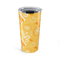 Yellow Lemon 20oz Tumbler | Citrus Travel Mug | Stainless Steel Insulated Cup | Summer Drinkware | Lemon Lover Gift | Brunch Cup