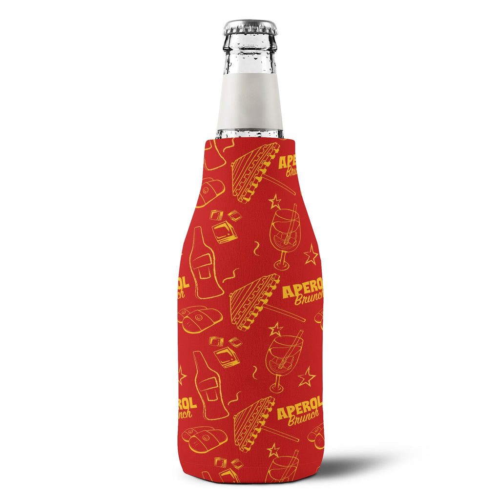 Aperol Brunch Zip-Up Bottle Cooler Sleeve - Red Brunch Collection Inspired Design